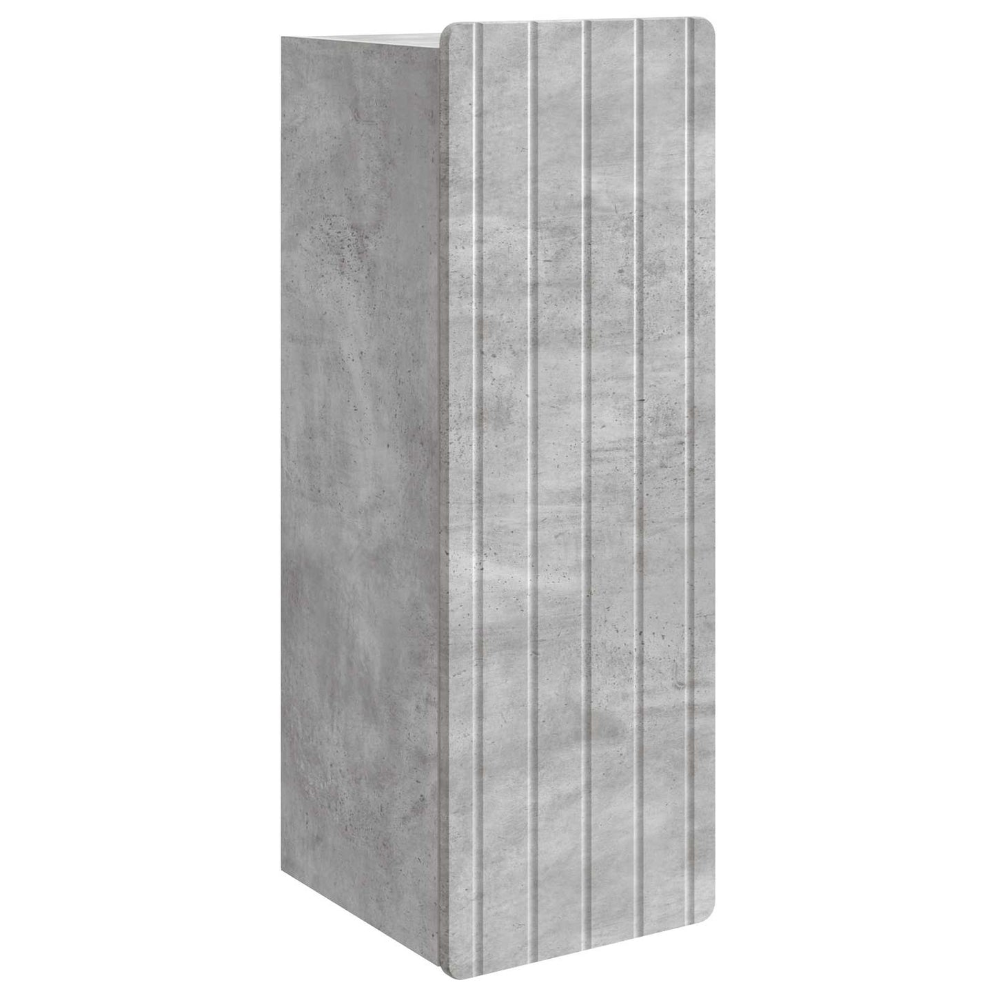 Wandkast Betongrijs 33 x 34,5 x 94 cm Bewerkt hout is nu te koop bij PeponiXL, paradijselijk wonen!