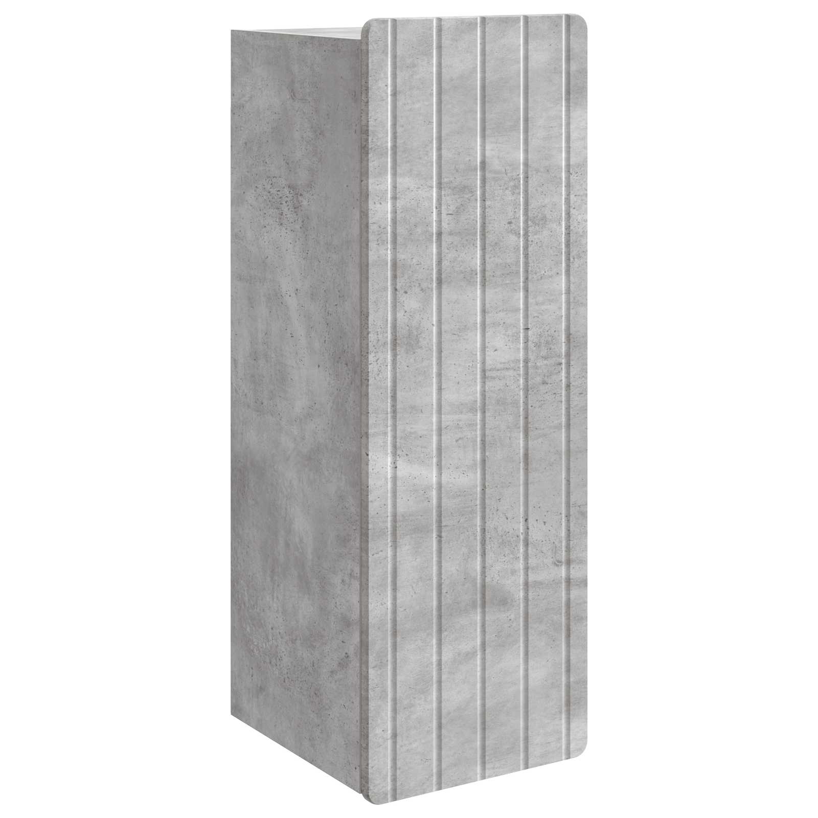 Wandkast Betongrijs 33 x 34,5 x 94 cm Bewerkt hout is nu te koop bij PeponiXL, paradijselijk wonen!