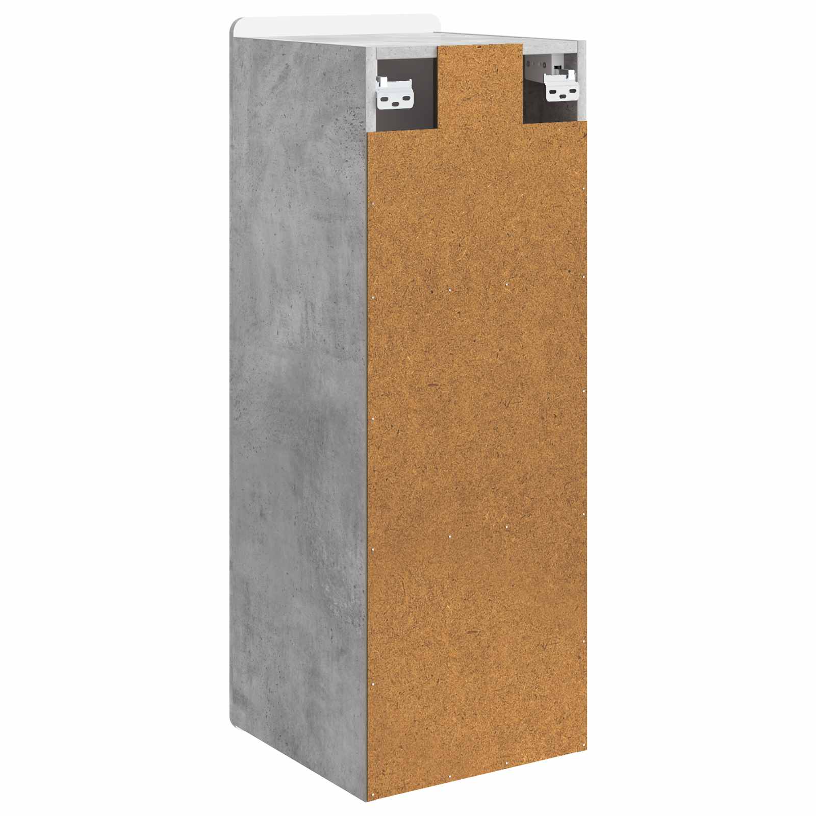 Wandkast Betongrijs 33 x 34,5 x 94 cm Bewerkt hout is nu te koop bij PeponiXL, paradijselijk wonen!