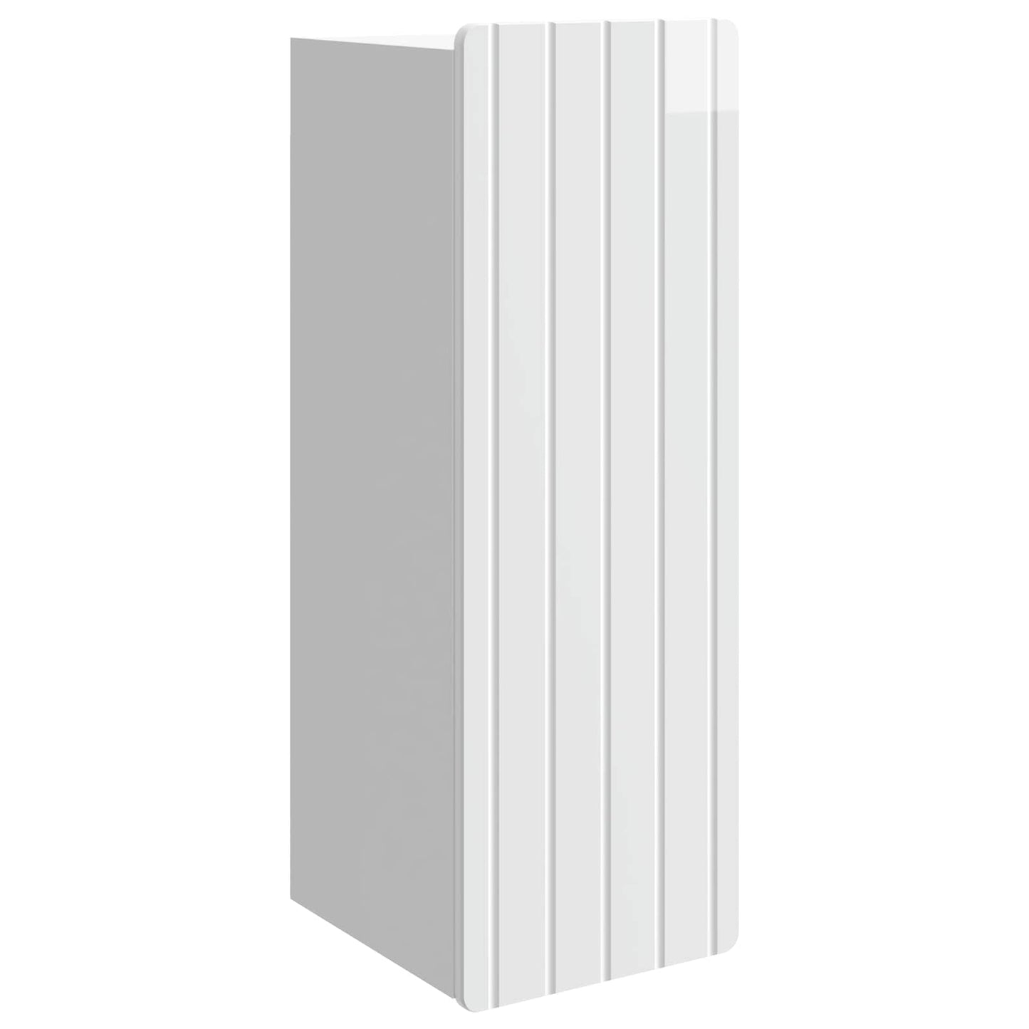 Wandkast Hoogglans Wit 33 x 34,5 x 94 cm Bewerkt hout is nu te koop bij PeponiXL, paradijselijk wonen!