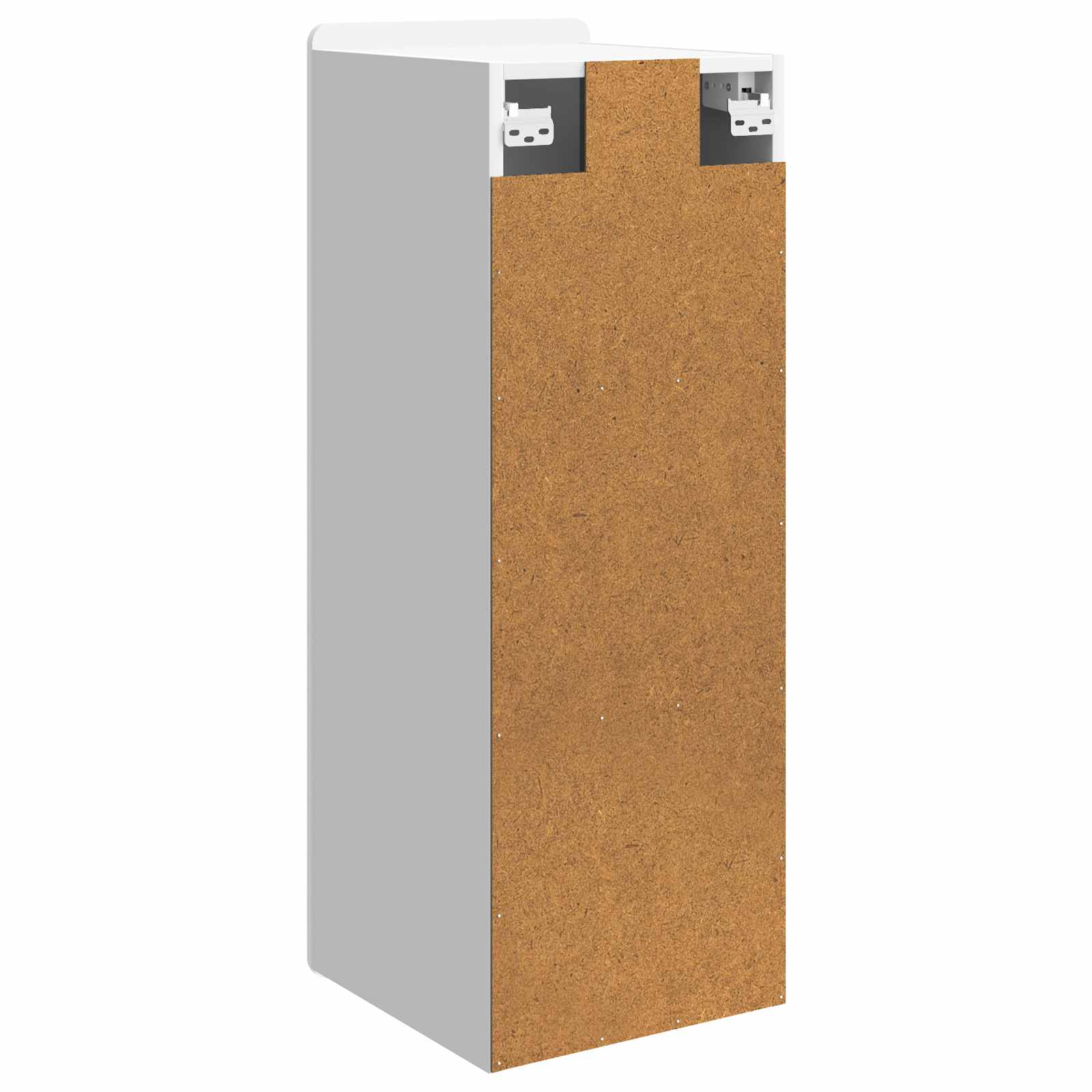 Wandkast Hoogglans Wit 33 x 34,5 x 94 cm Bewerkt hout is nu te koop bij PeponiXL, paradijselijk wonen!