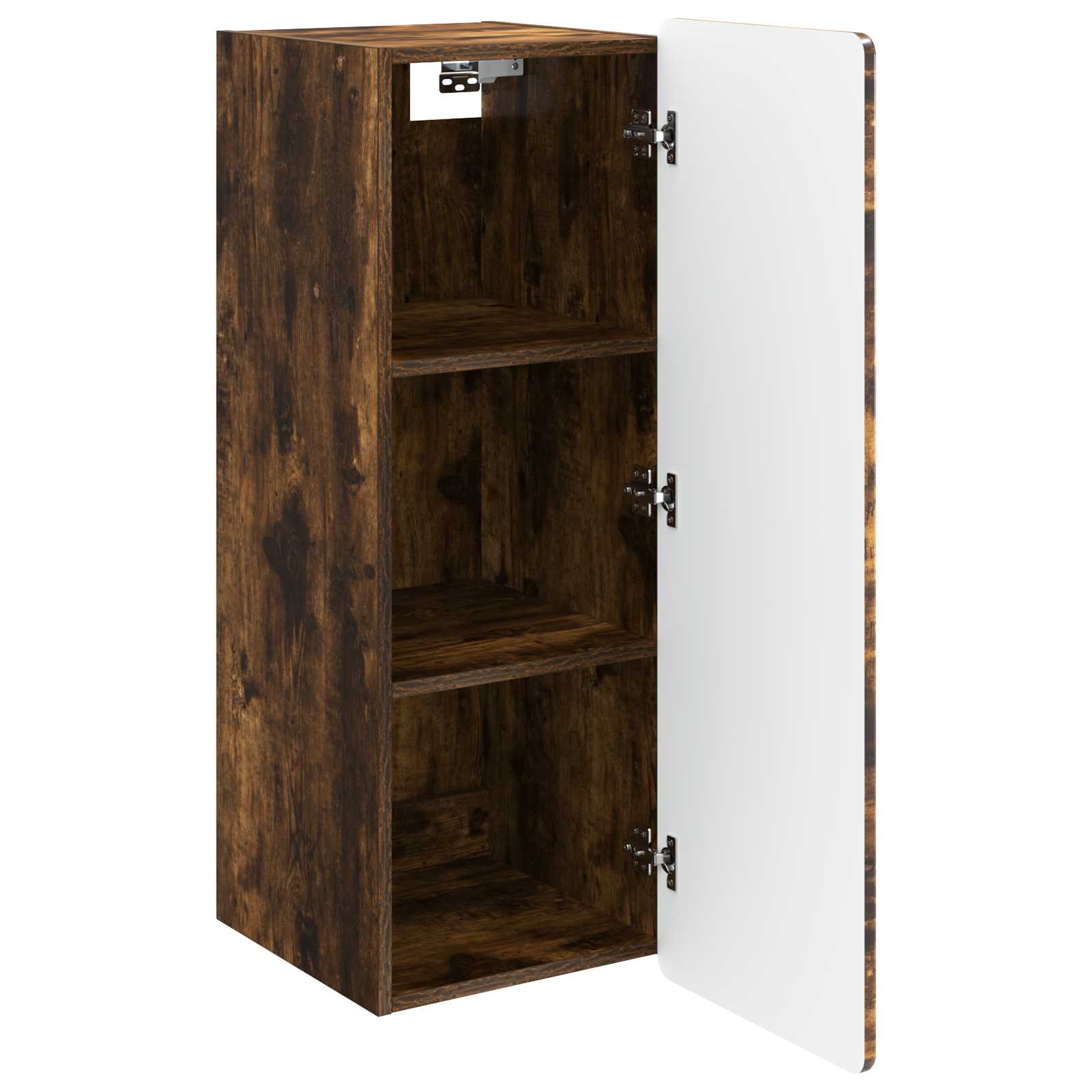 Wandkast Gerookt eiken 33 x 34,5 x 94 cm Bewerkt hout is nu te koop bij PeponiXL, paradijselijk wonen!