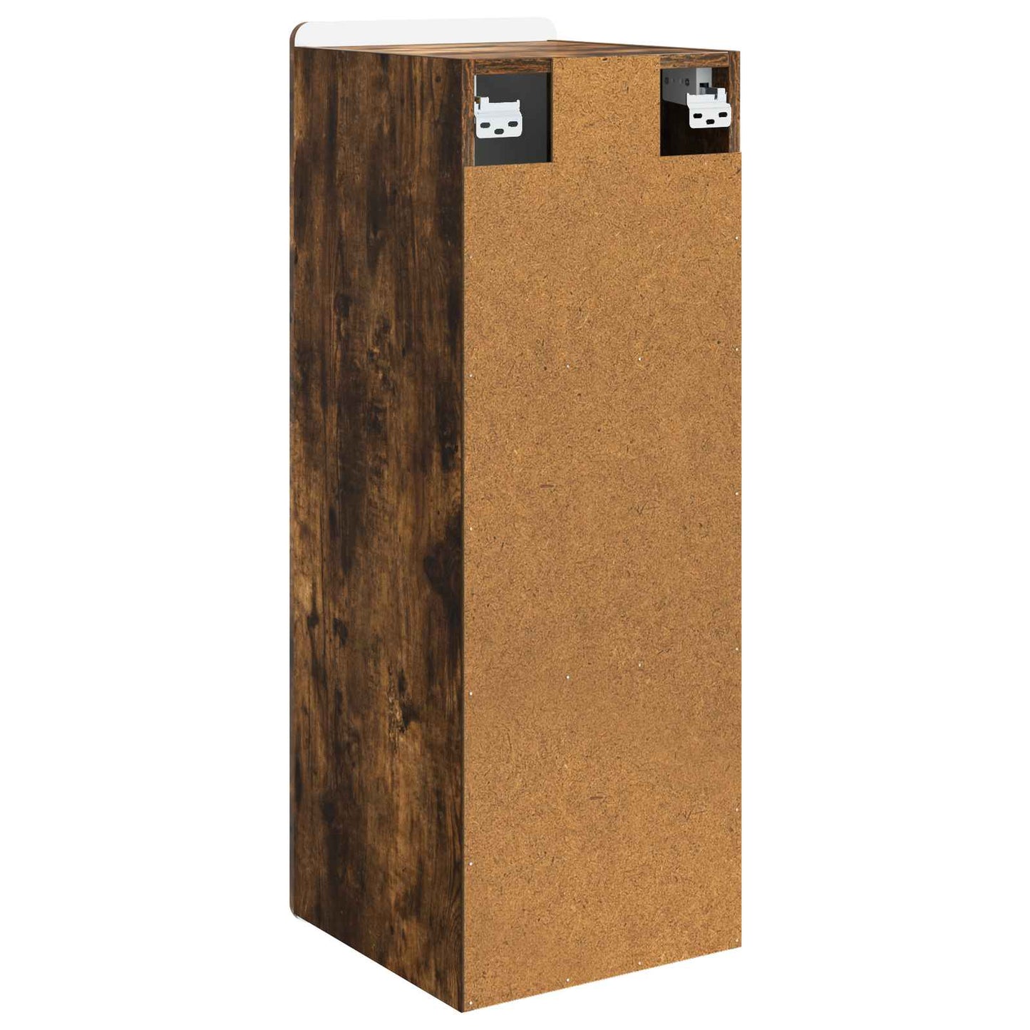 Wandkast Gerookt eiken 33 x 34,5 x 94 cm Bewerkt hout is nu te koop bij PeponiXL, paradijselijk wonen!