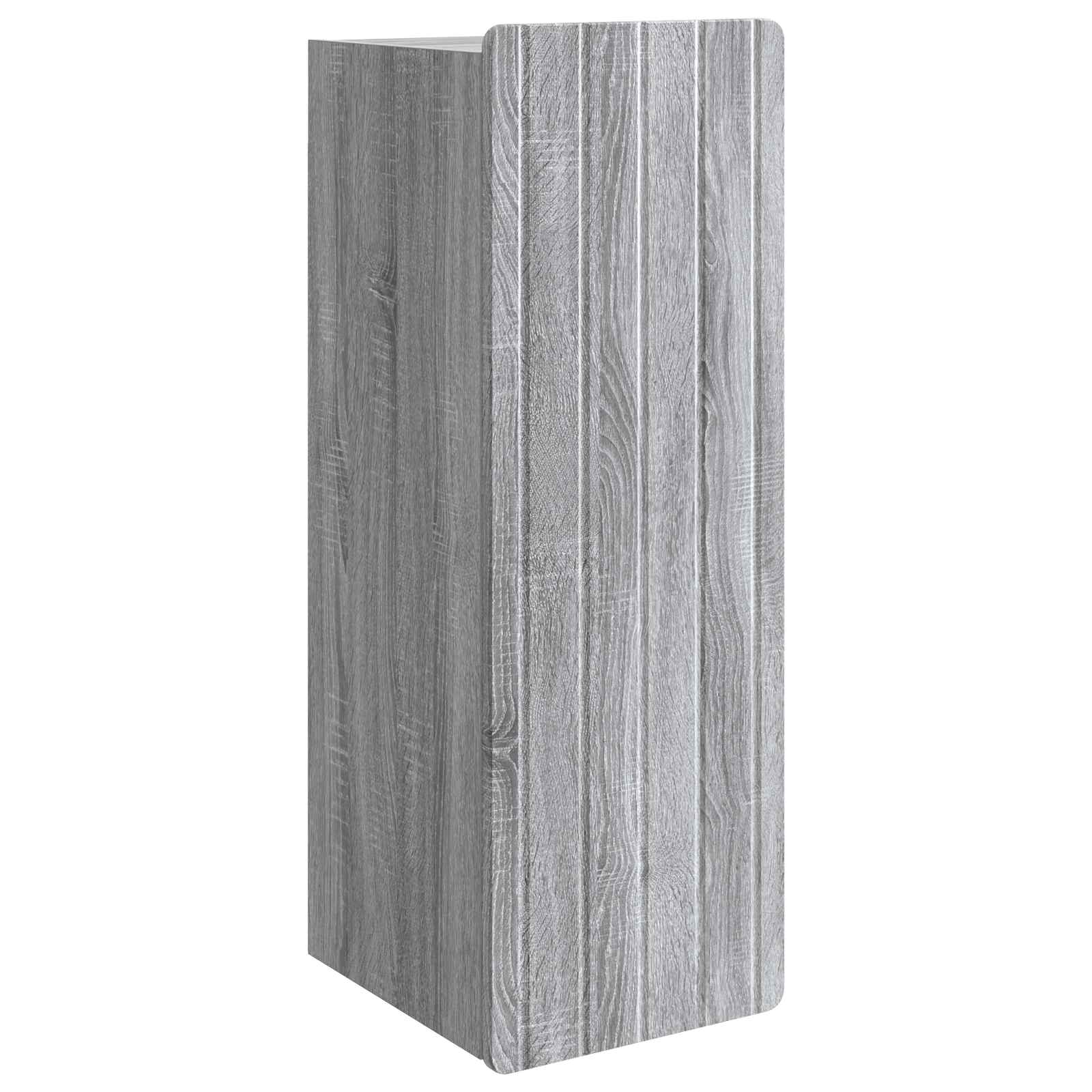 Wandkast Grijs Sonoma 33 x 34,5 x 94 cm Bewerkt hout is nu te koop bij PeponiXL, paradijselijk wonen!