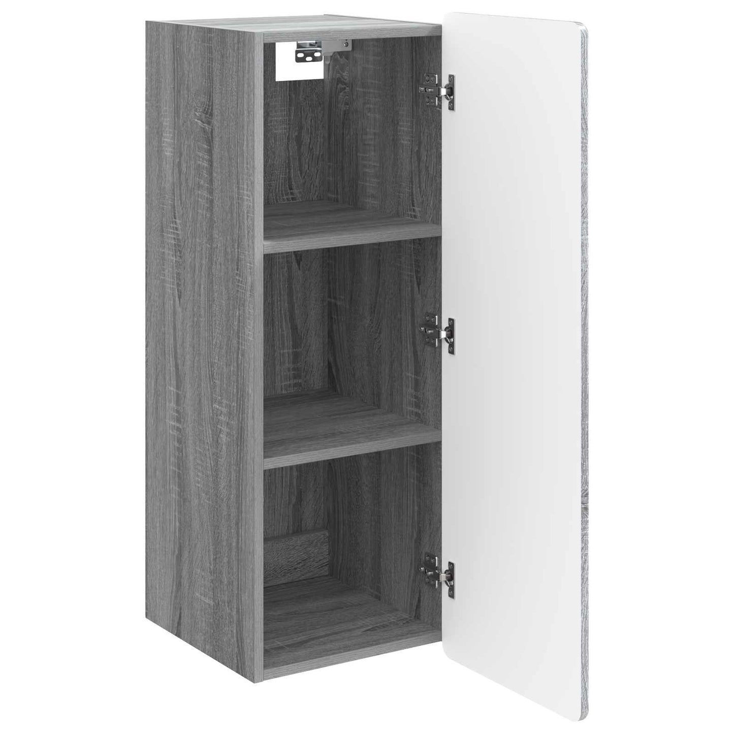 Wandkast Grijs Sonoma 33 x 34,5 x 94 cm Bewerkt hout is nu te koop bij PeponiXL, paradijselijk wonen!