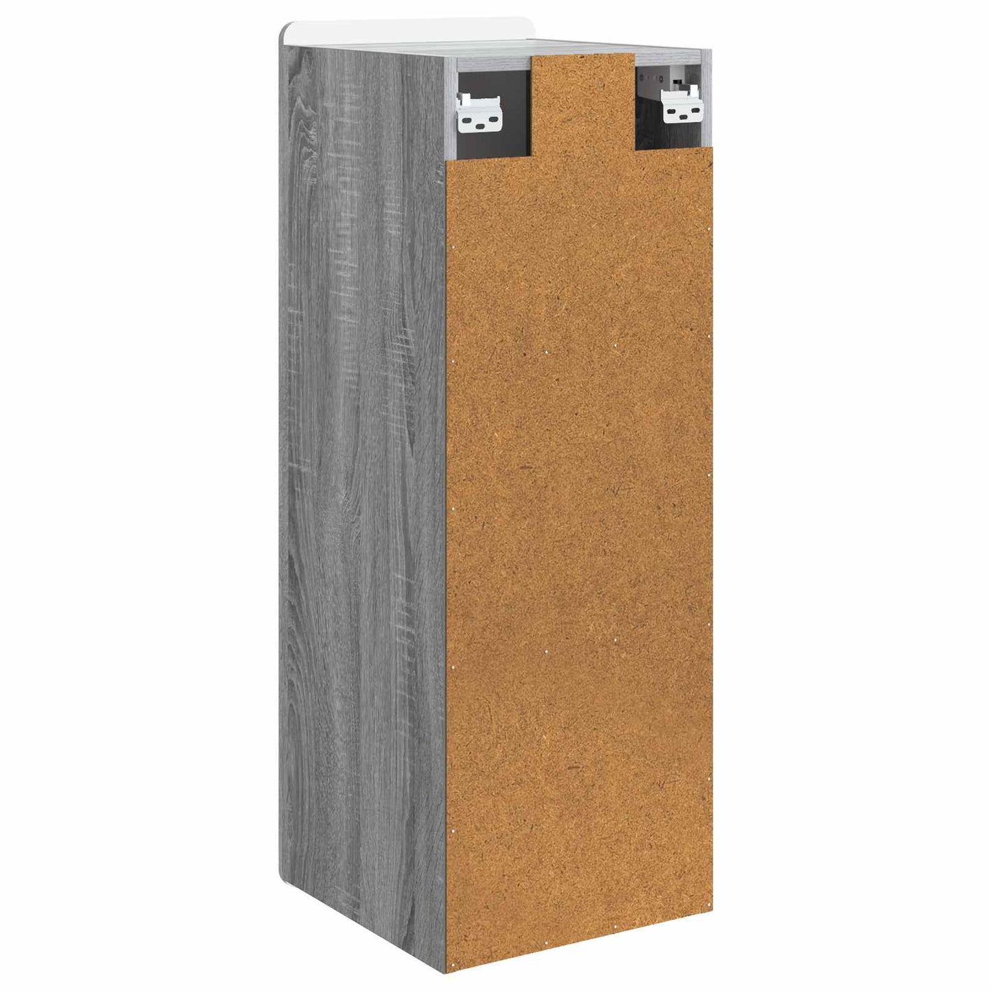 Wandkast Grijs Sonoma 33 x 34,5 x 94 cm Bewerkt hout is nu te koop bij PeponiXL, paradijselijk wonen!