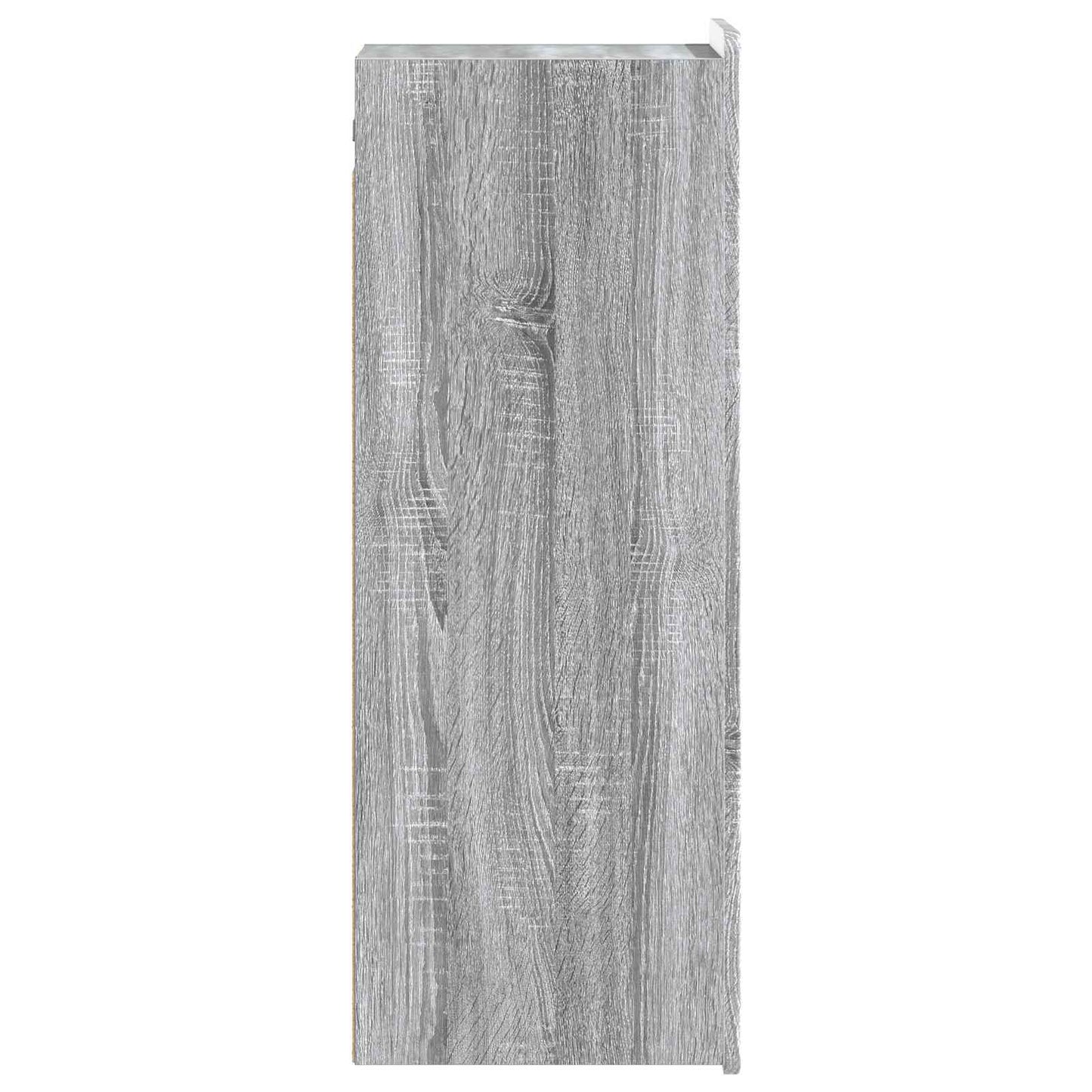 Wandkast Grijs Sonoma 33 x 34,5 x 94 cm Bewerkt hout is nu te koop bij PeponiXL, paradijselijk wonen!