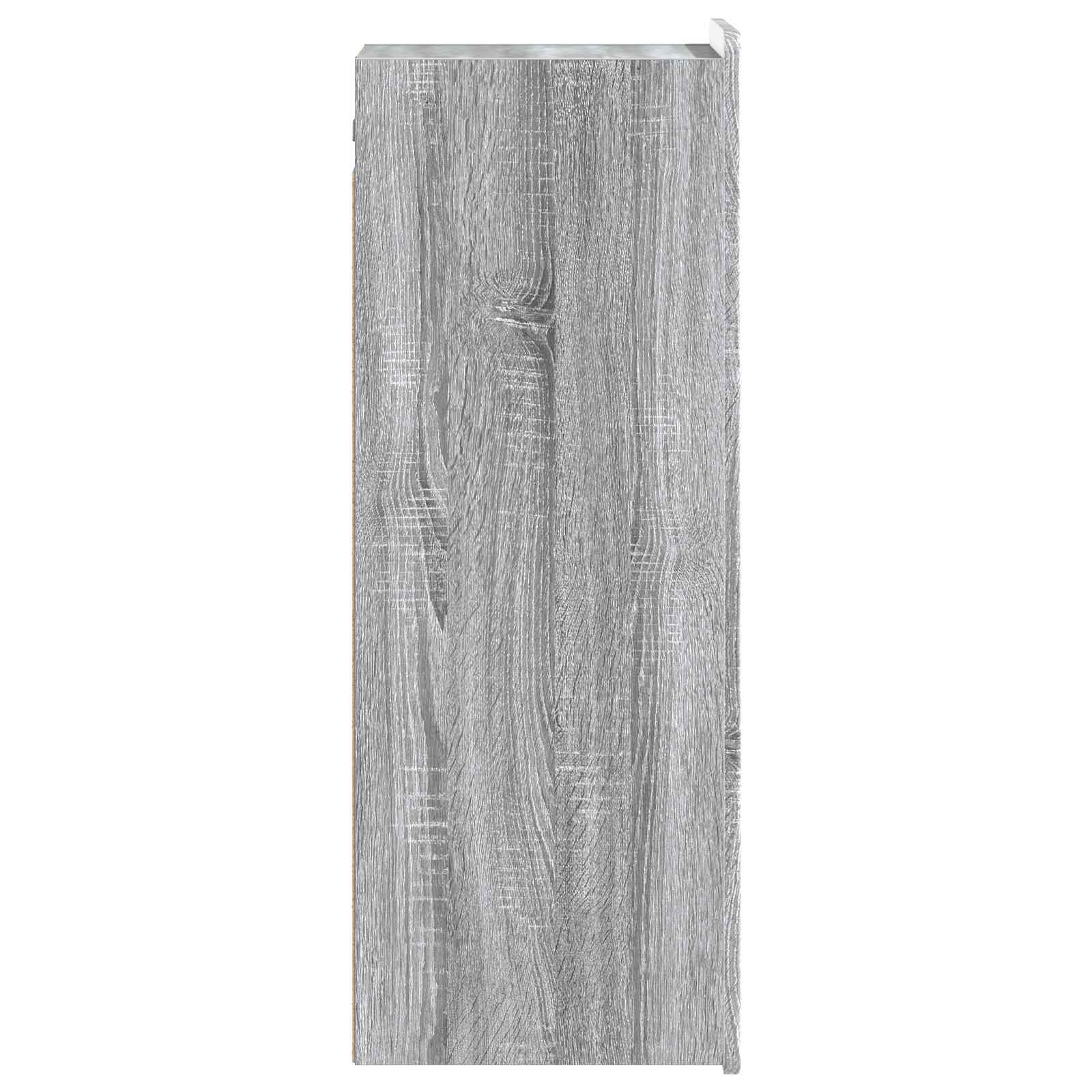 Wandkast Grijs Sonoma 33 x 34,5 x 94 cm Bewerkt hout is nu te koop bij PeponiXL, paradijselijk wonen!