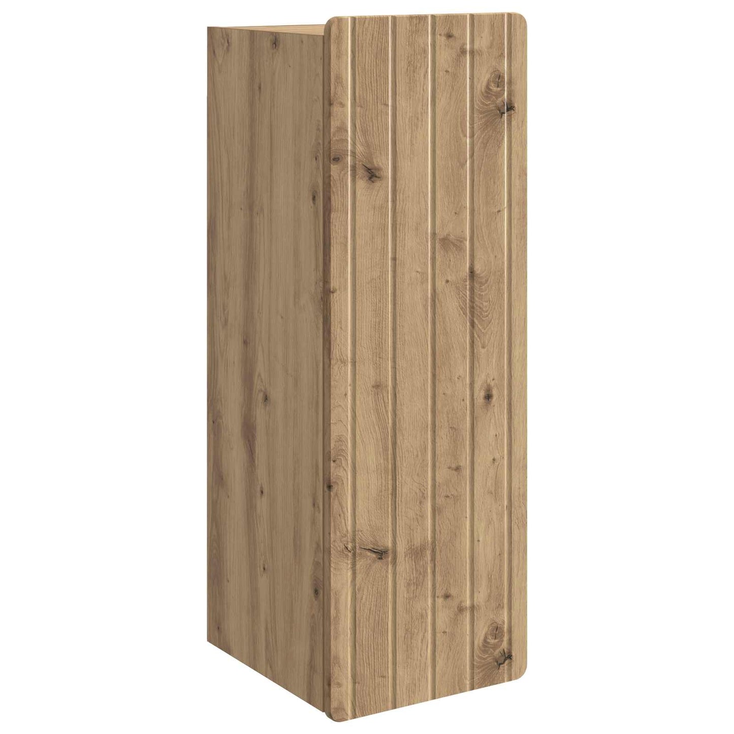 Wandkast Artisanaal eiken 33 x 34,5 x 94 cm Bewerkt hout is nu te koop bij PeponiXL, paradijselijk wonen!