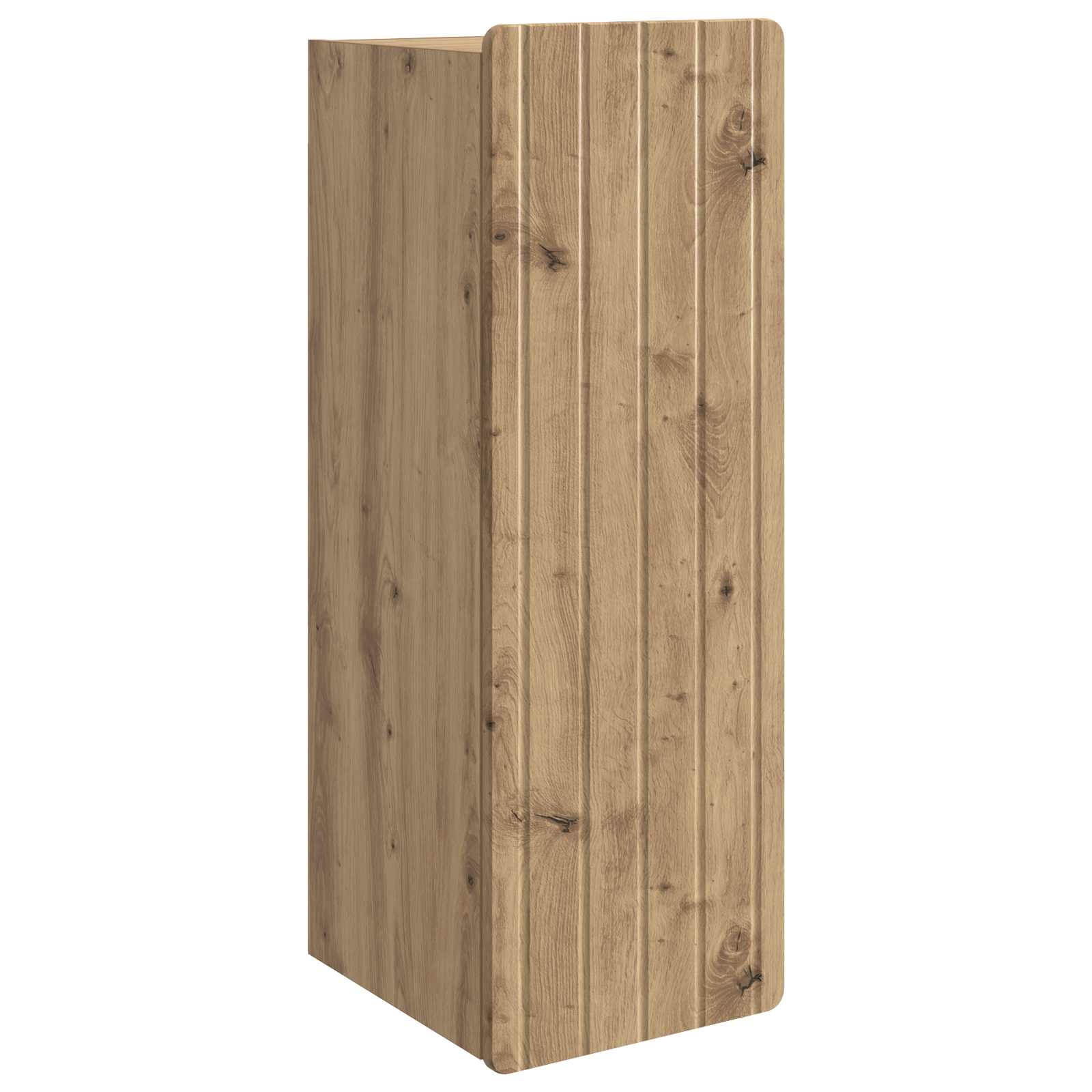 Wandkast Artisanaal eiken 33 x 34,5 x 94 cm Bewerkt hout is nu te koop bij PeponiXL, paradijselijk wonen!