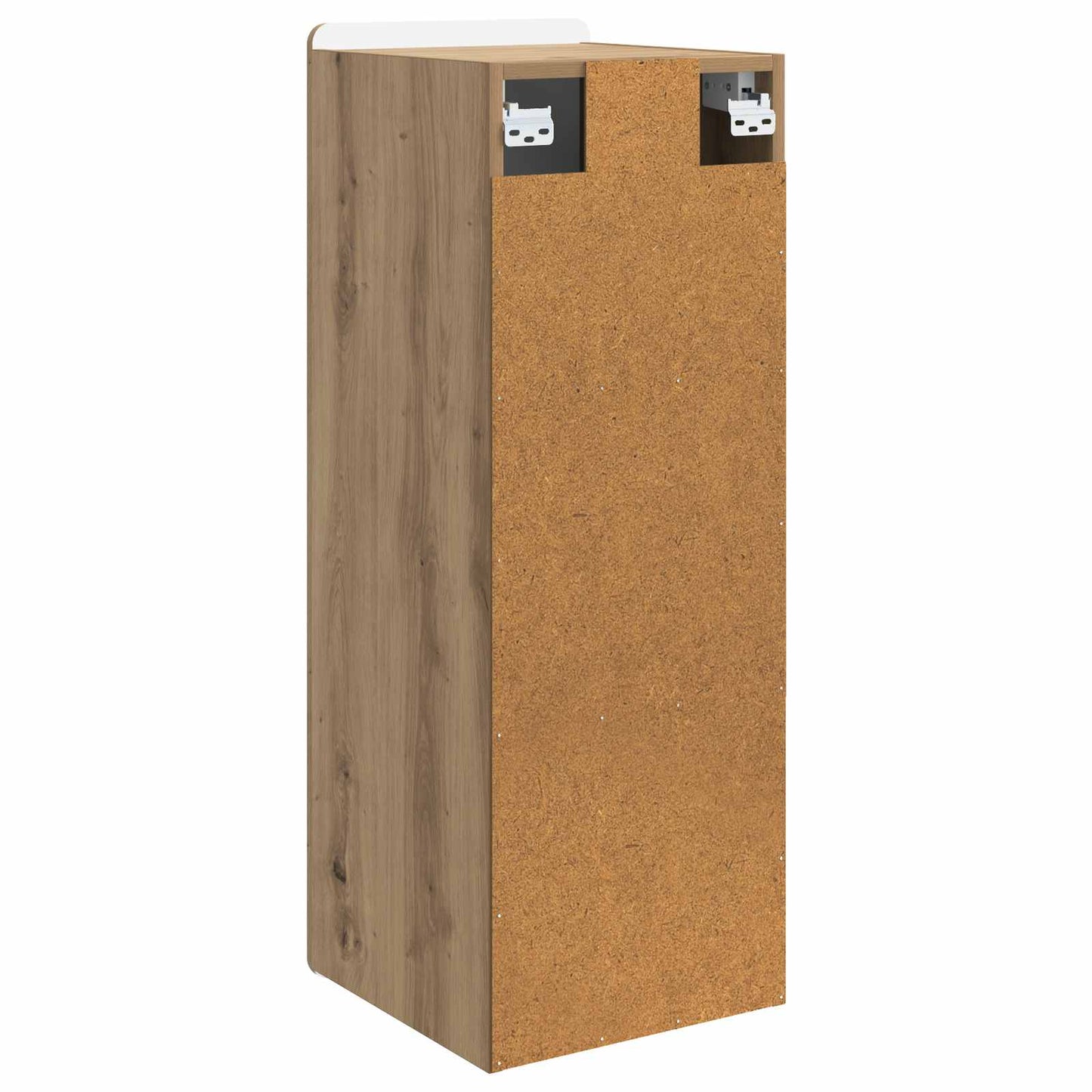 Wandkast Artisanaal eiken 33 x 34,5 x 94 cm Bewerkt hout is nu te koop bij PeponiXL, paradijselijk wonen!
