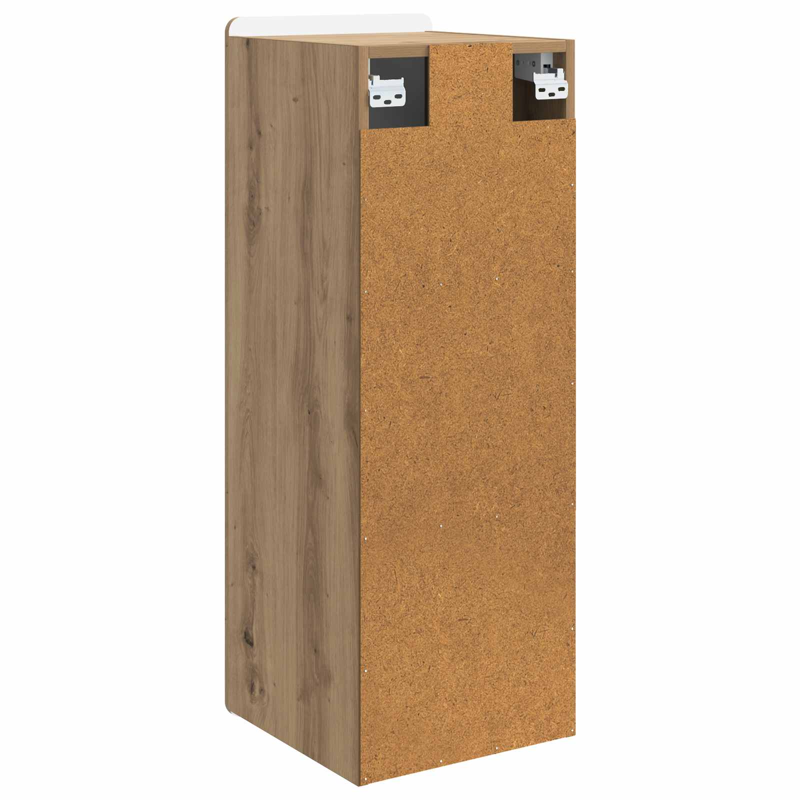 Wandkast Artisanaal eiken 33 x 34,5 x 94 cm Bewerkt hout is nu te koop bij PeponiXL, paradijselijk wonen!