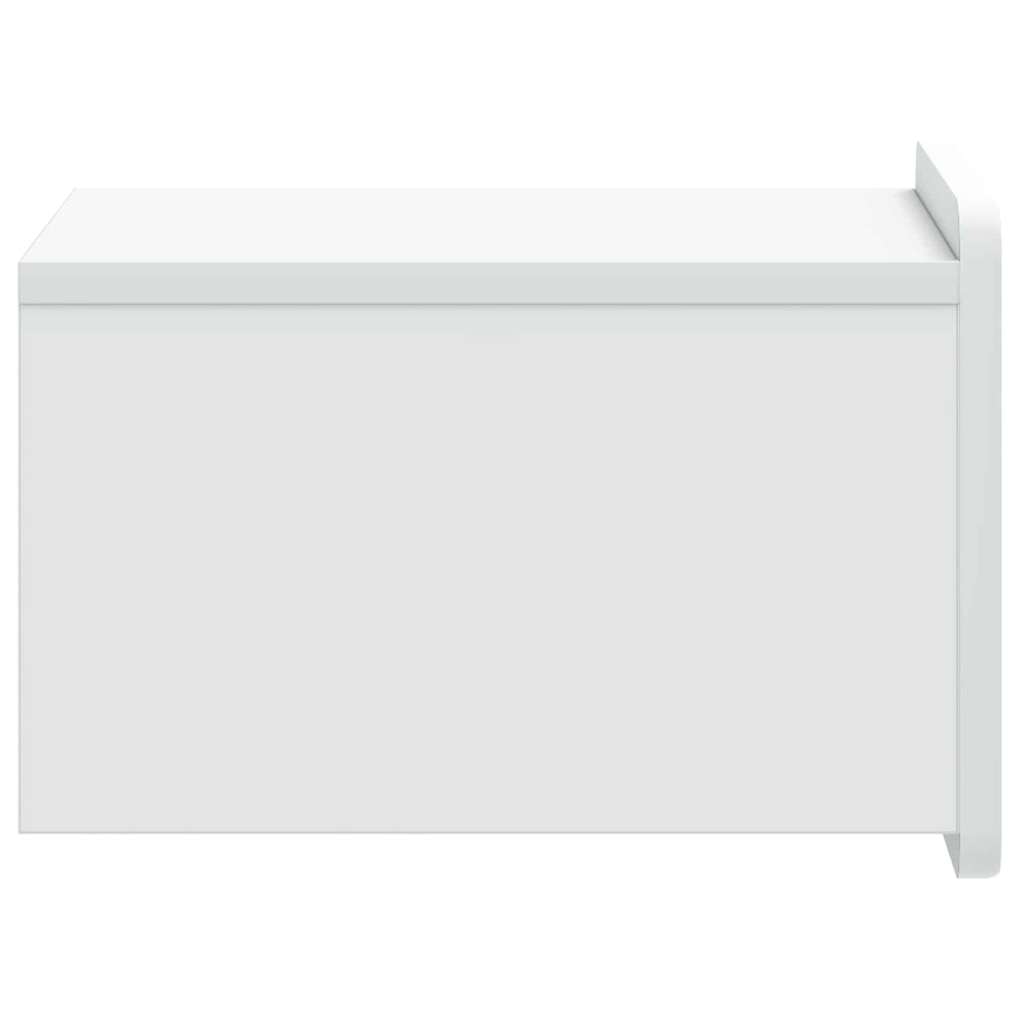 Wandbeugel Bedkast met lade Wit 33 x 34,5 x 24 cm Bewerkt hout is nu te koop bij PeponiXL, paradijselijk wonen!