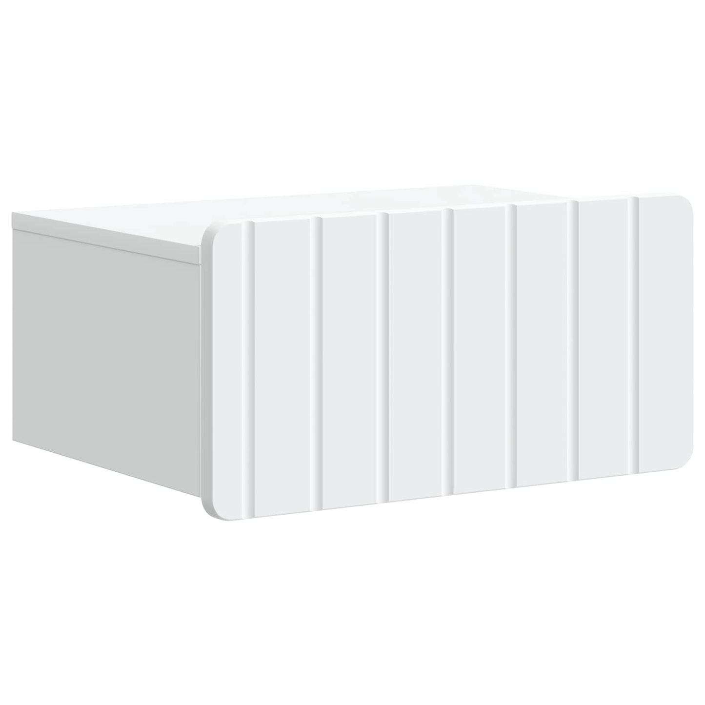 Wandbeugel Bedkast met lade Wit 49 x 34,5 x 24 cm Bewerkt hout is nu te koop bij PeponiXL, paradijselijk wonen!