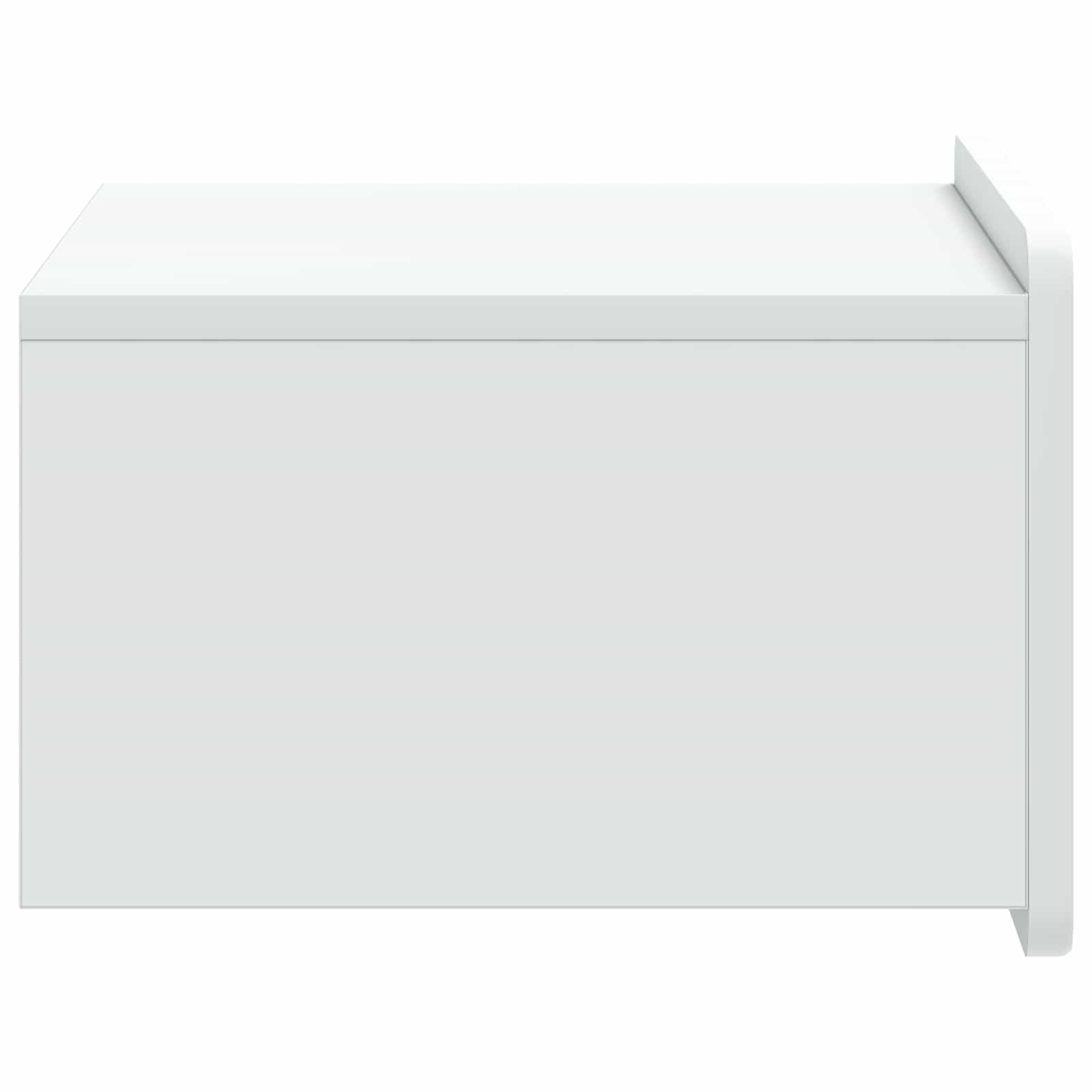 Wandbeugel Bedkast met lade Wit 49 x 34,5 x 24 cm Bewerkt hout is nu te koop bij PeponiXL, paradijselijk wonen!