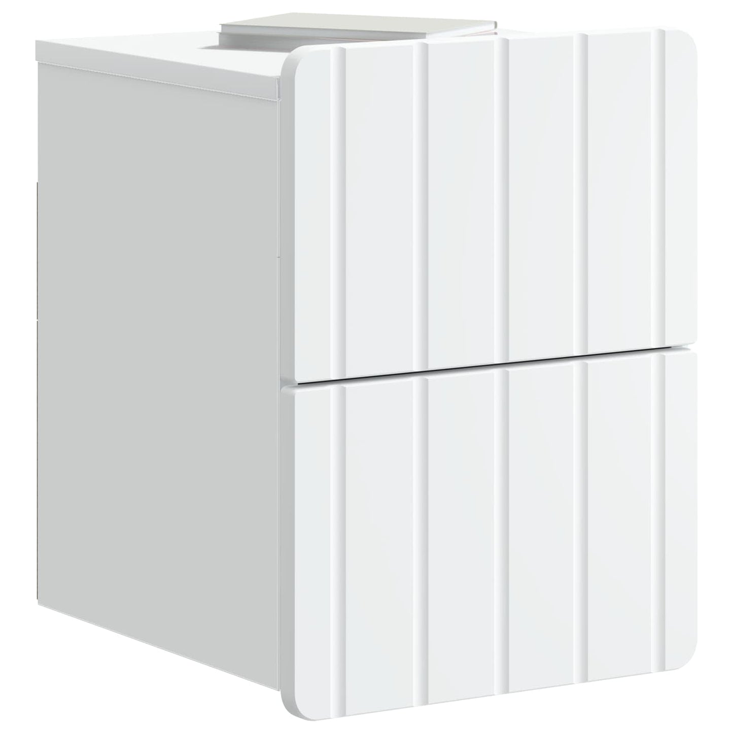 Wandbeugel Bedkast met lade Wit 33 x 34,5 x 43 cm Bewerkt hout is nu te koop bij PeponiXL, paradijselijk wonen!