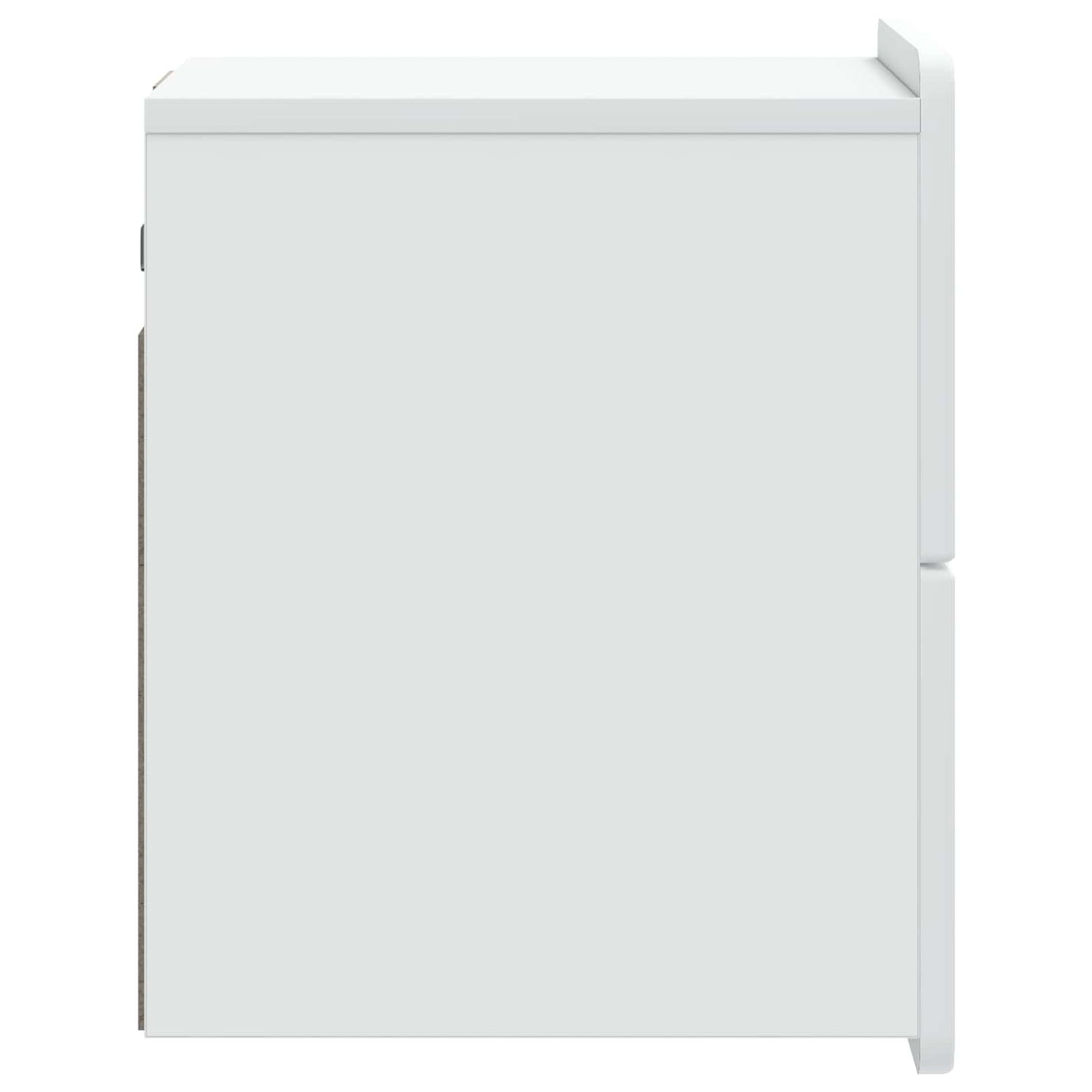 Wandbeugel Bedkast met lade Wit 33 x 34,5 x 43 cm Bewerkt hout is nu te koop bij PeponiXL, paradijselijk wonen!