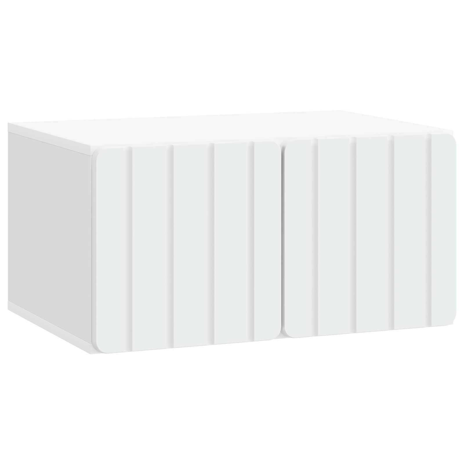 Wandbeugel TV-kast 59,5 x 41 x 30 cm Wit Bewerkt hout is nu te koop bij PeponiXL, paradijselijk wonen!