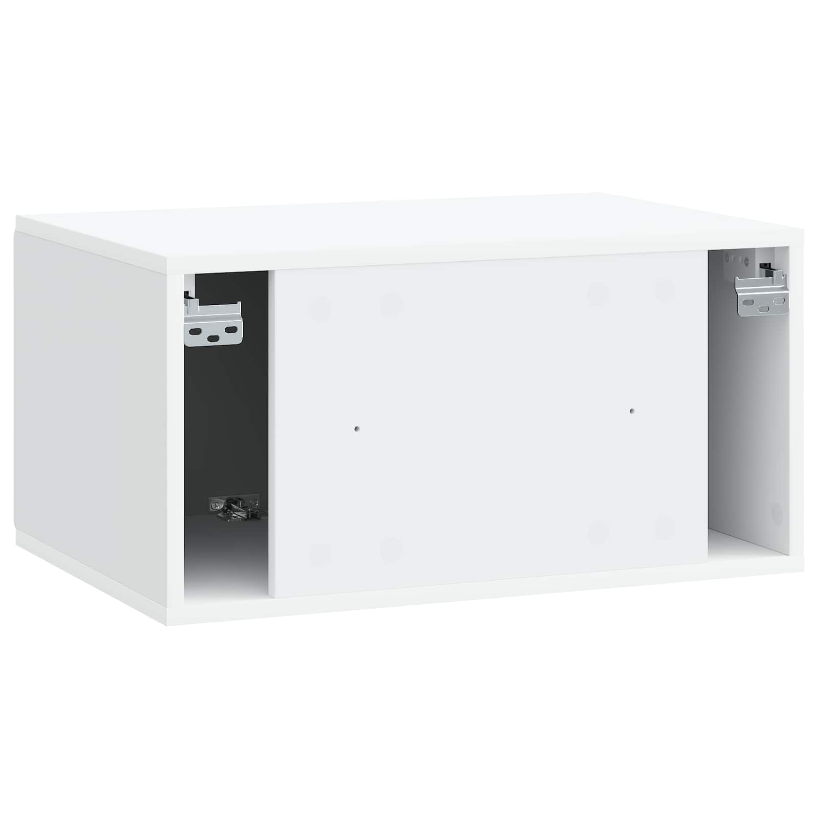 Wandbeugel TV-kast 59,5 x 41 x 30 cm Wit Bewerkt hout is nu te koop bij PeponiXL, paradijselijk wonen!