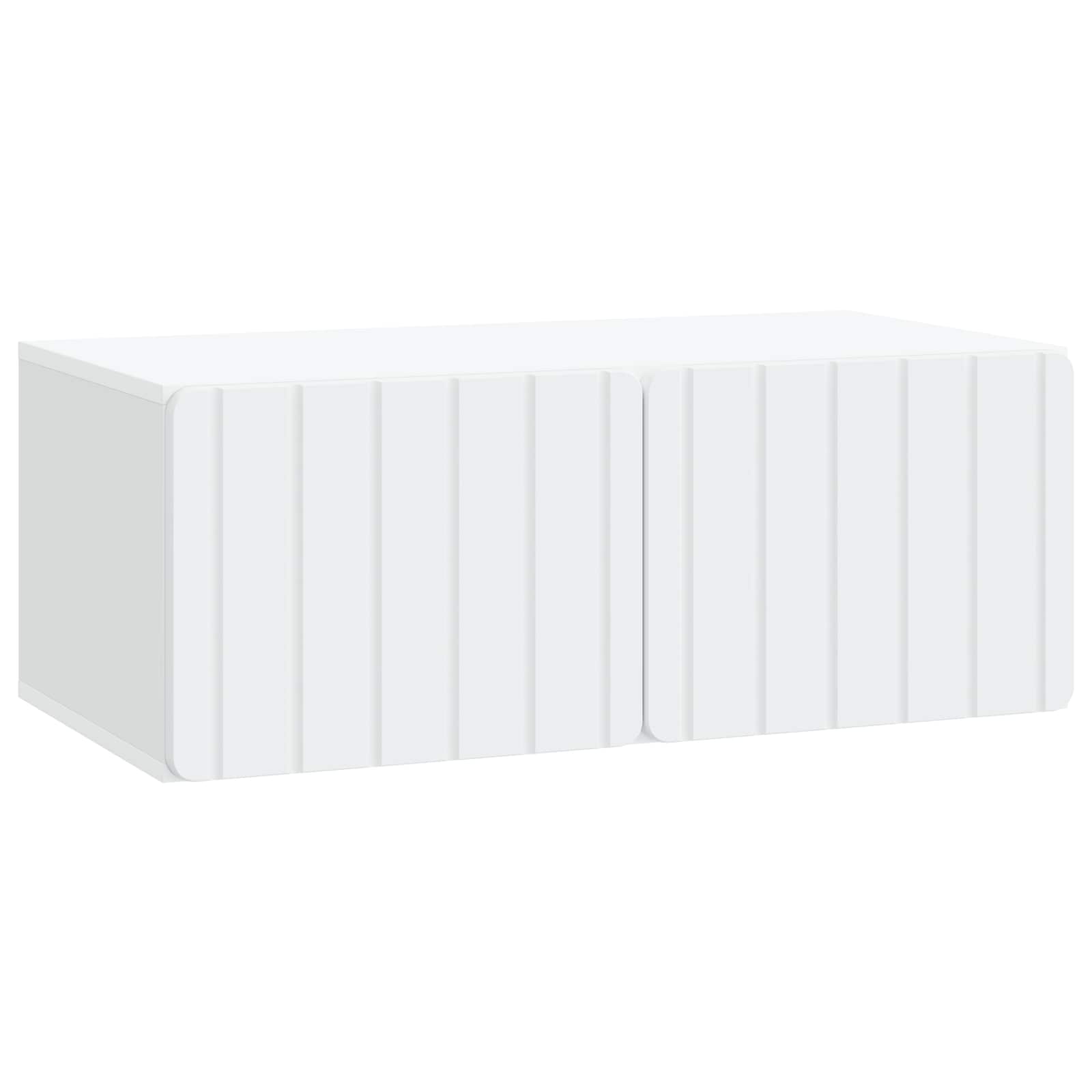 Wandbeugel TV-kast 78,5 x 41 x 30 cm Wit Bewerkt hout is nu te koop bij PeponiXL, paradijselijk wonen!