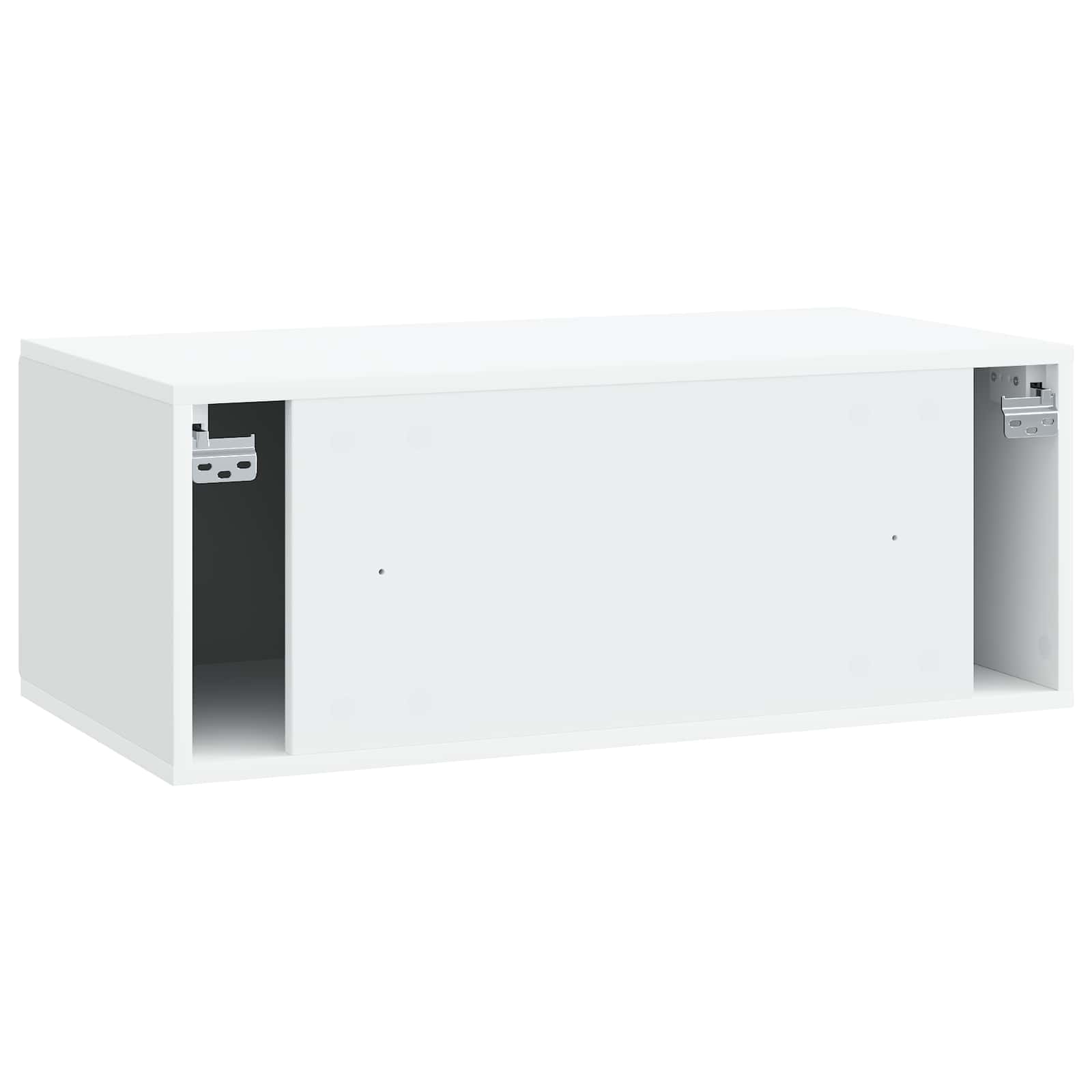 Wandbeugel TV-kast 78,5 x 41 x 30 cm Wit Bewerkt hout is nu te koop bij PeponiXL, paradijselijk wonen!