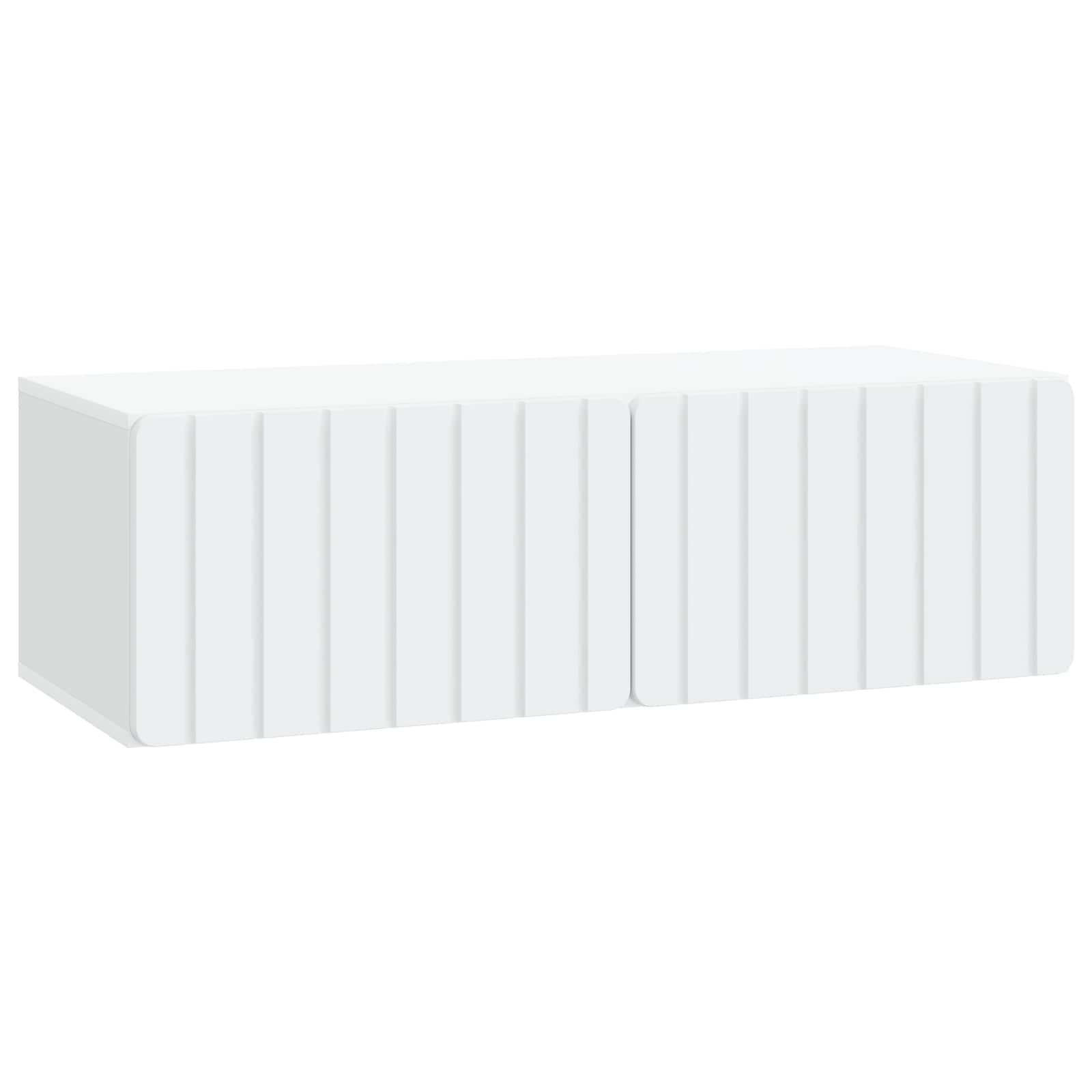 Wandbeugel TV-kast 98 x 41 x 30 cm Wit Bewerkt hout is nu te koop bij PeponiXL, paradijselijk wonen!