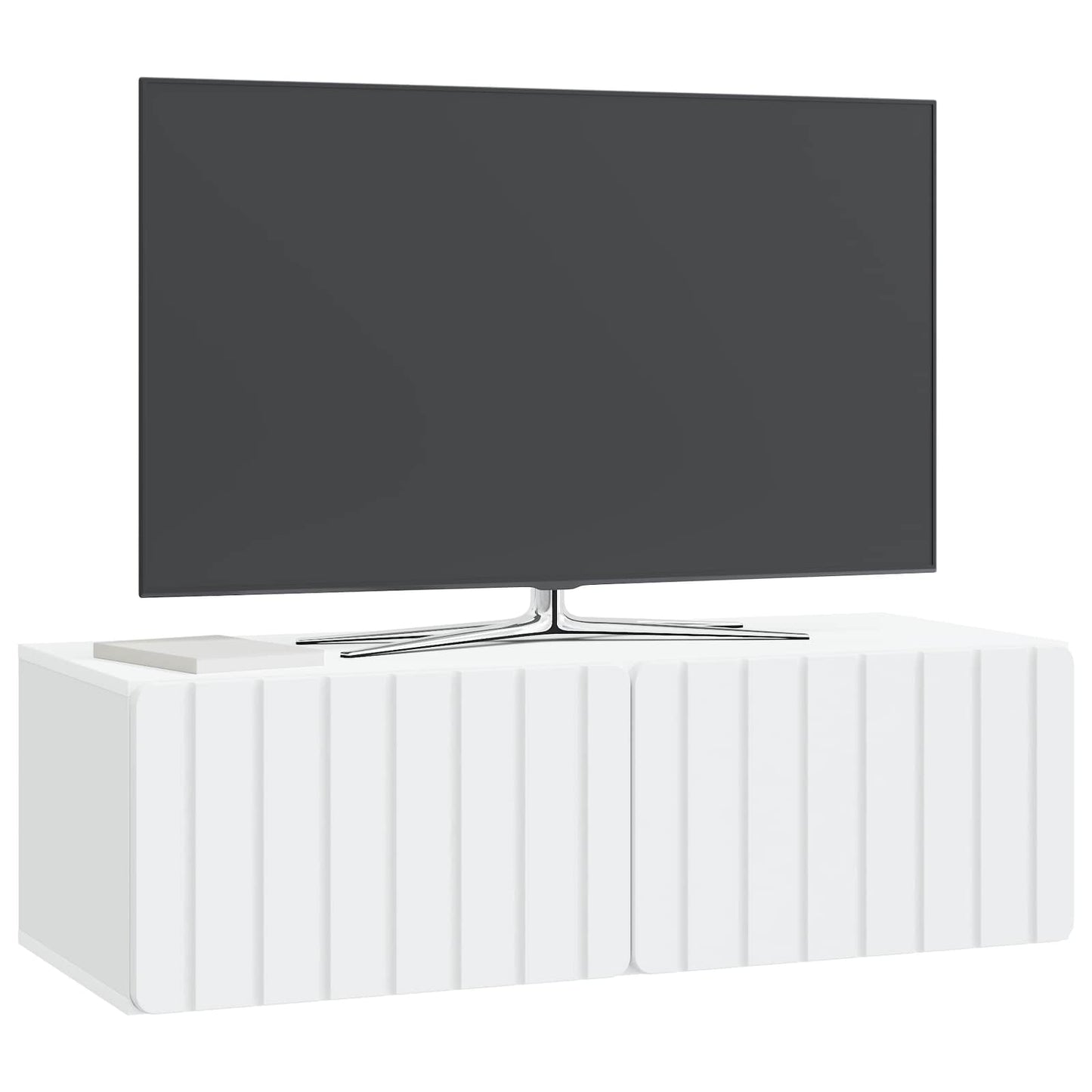 Wandbeugel TV-kast 98 x 41 x 30 cm Wit Bewerkt hout is nu te koop bij PeponiXL, paradijselijk wonen!