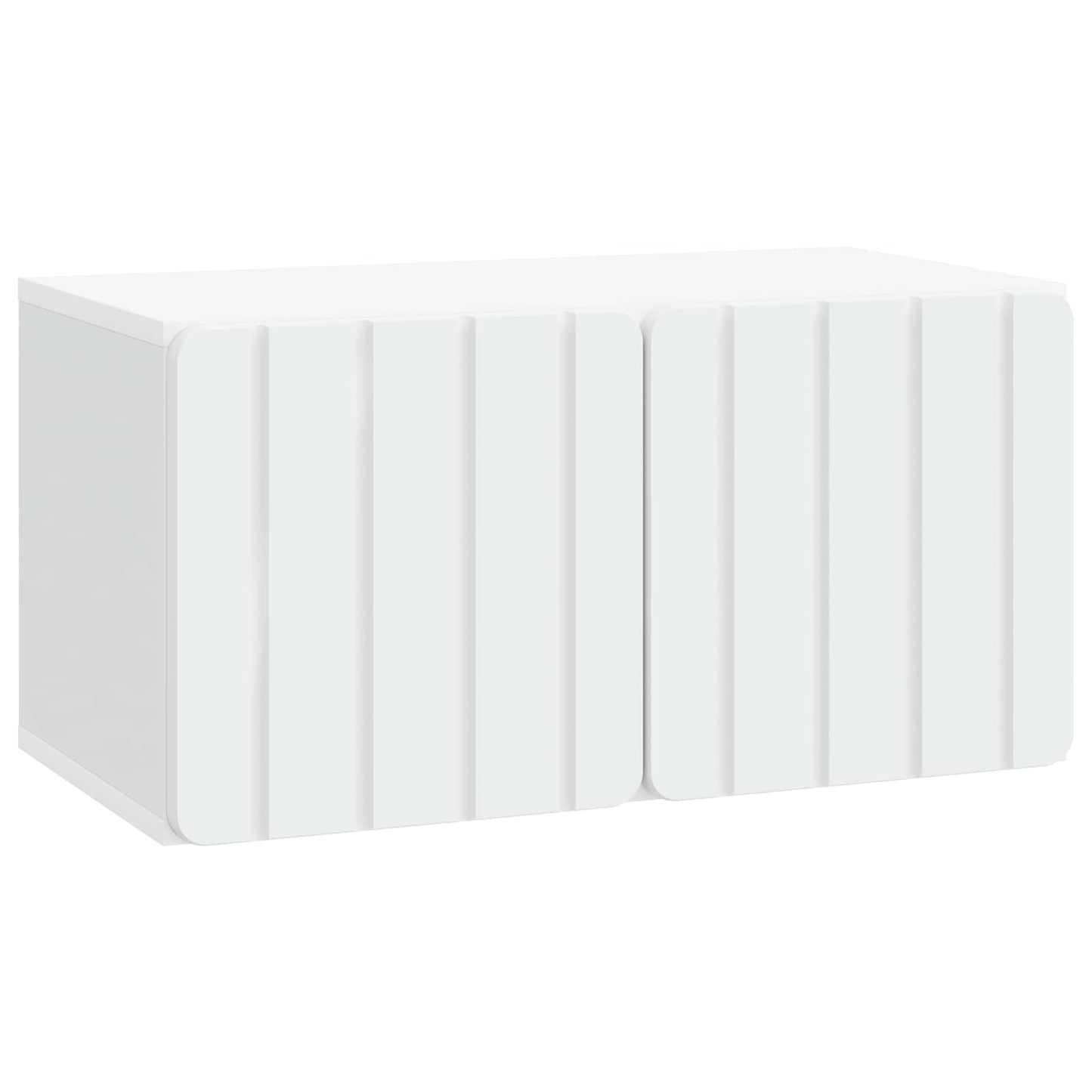 Wandbeugel TV-kast 59,5 x 31 x 30 cm Wit Bewerkt hout is nu te koop bij PeponiXL, paradijselijk wonen!