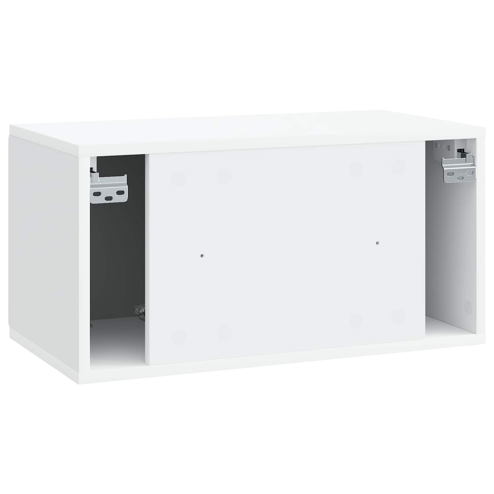 Wandbeugel TV-kast 59,5 x 31 x 30 cm Wit Bewerkt hout is nu te koop bij PeponiXL, paradijselijk wonen!