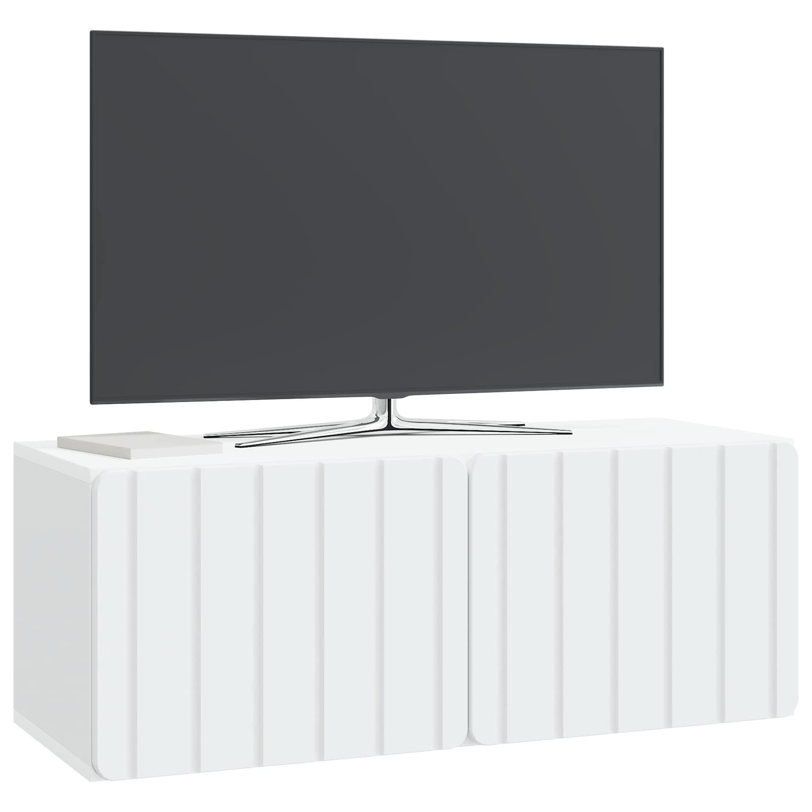 Wandbeugel TV-kast 78,5 x 31 x 30 cm Wit Bewerkt hout is nu te koop bij PeponiXL, paradijselijk wonen!