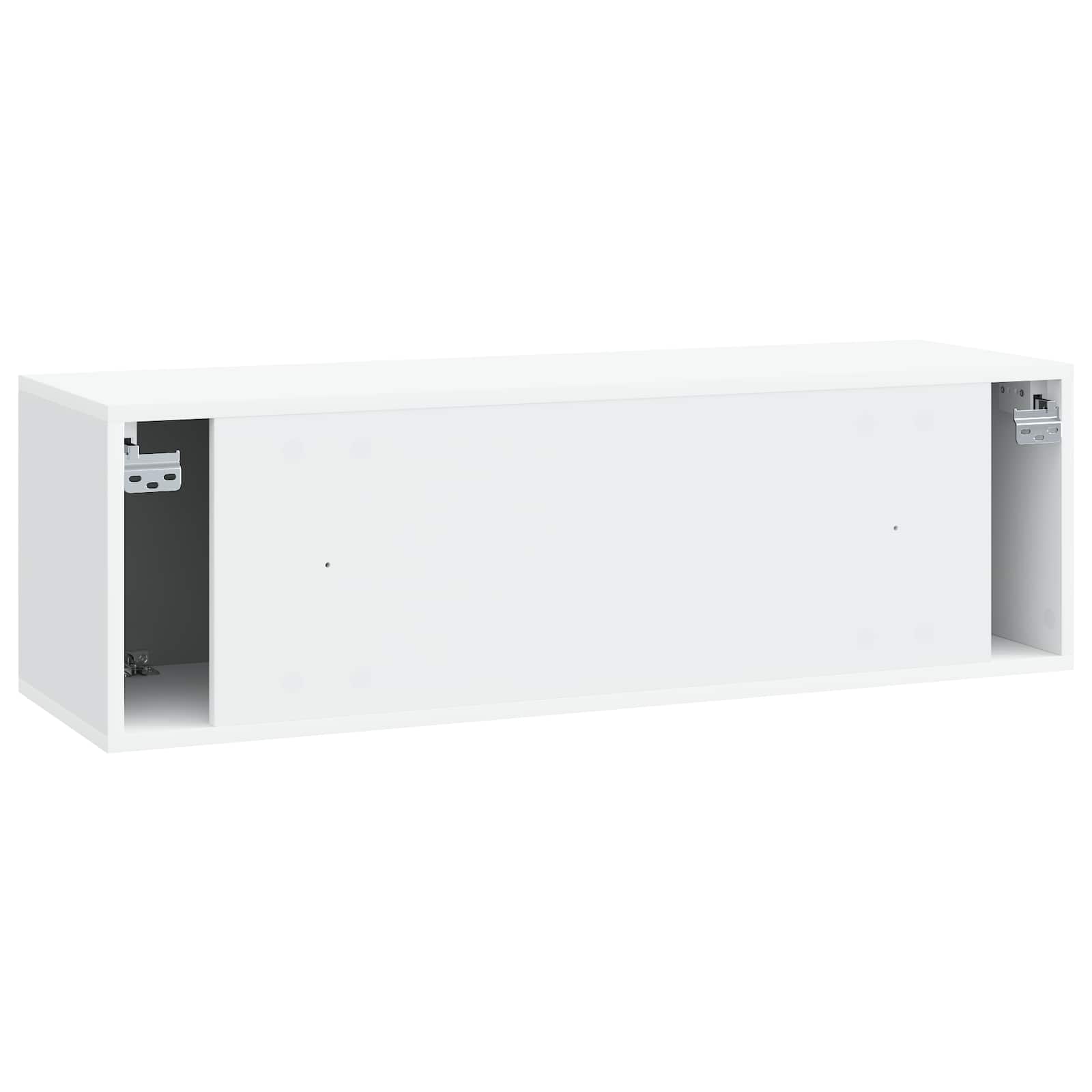 Wandbeugel TV-kast 98 x 31 x 30 cm Wit Bewerkt hout is nu te koop bij PeponiXL, paradijselijk wonen!