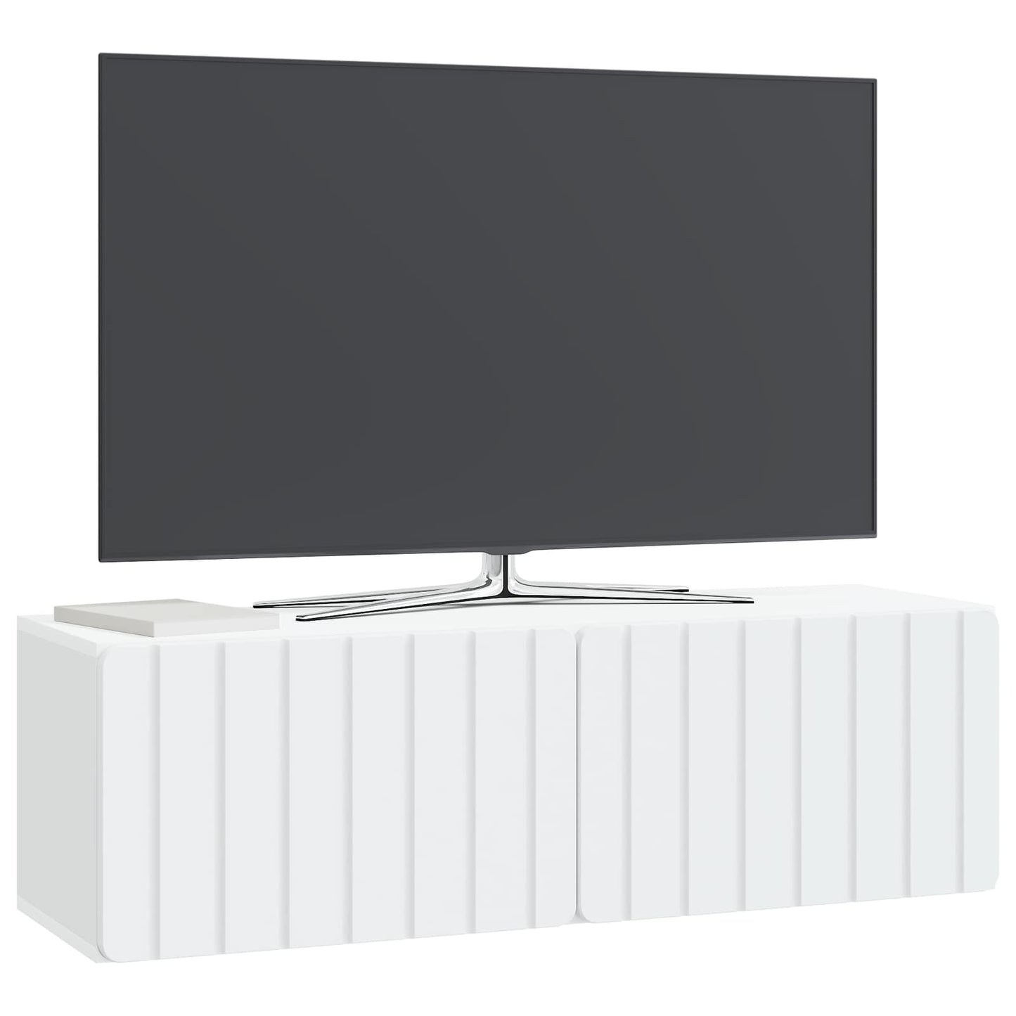 Wandbeugel TV-kast 98 x 31 x 30 cm Wit Bewerkt hout is nu te koop bij PeponiXL, paradijselijk wonen!