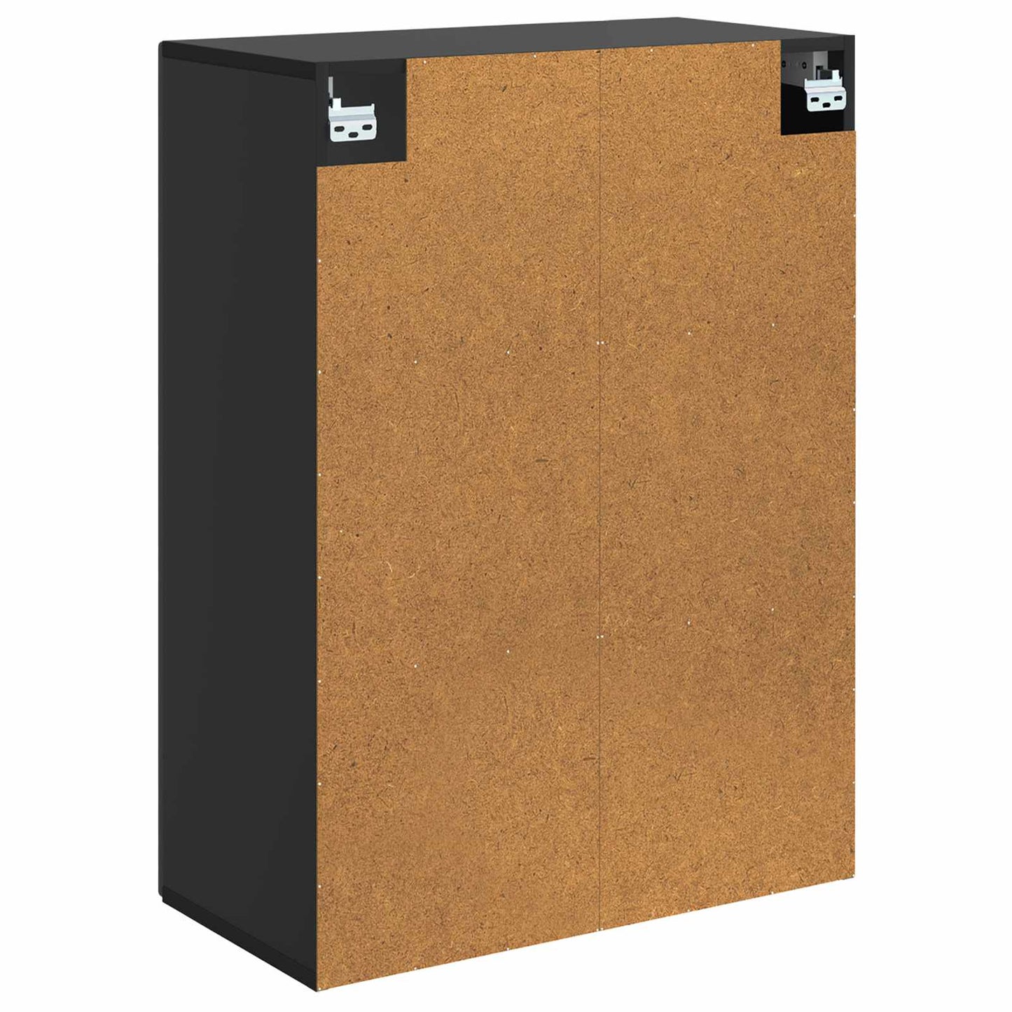 Wandkast Zwart 66 x 34,5 x 90 cm Bewerkt hout is nu te koop bij PeponiXL, paradijselijk wonen!