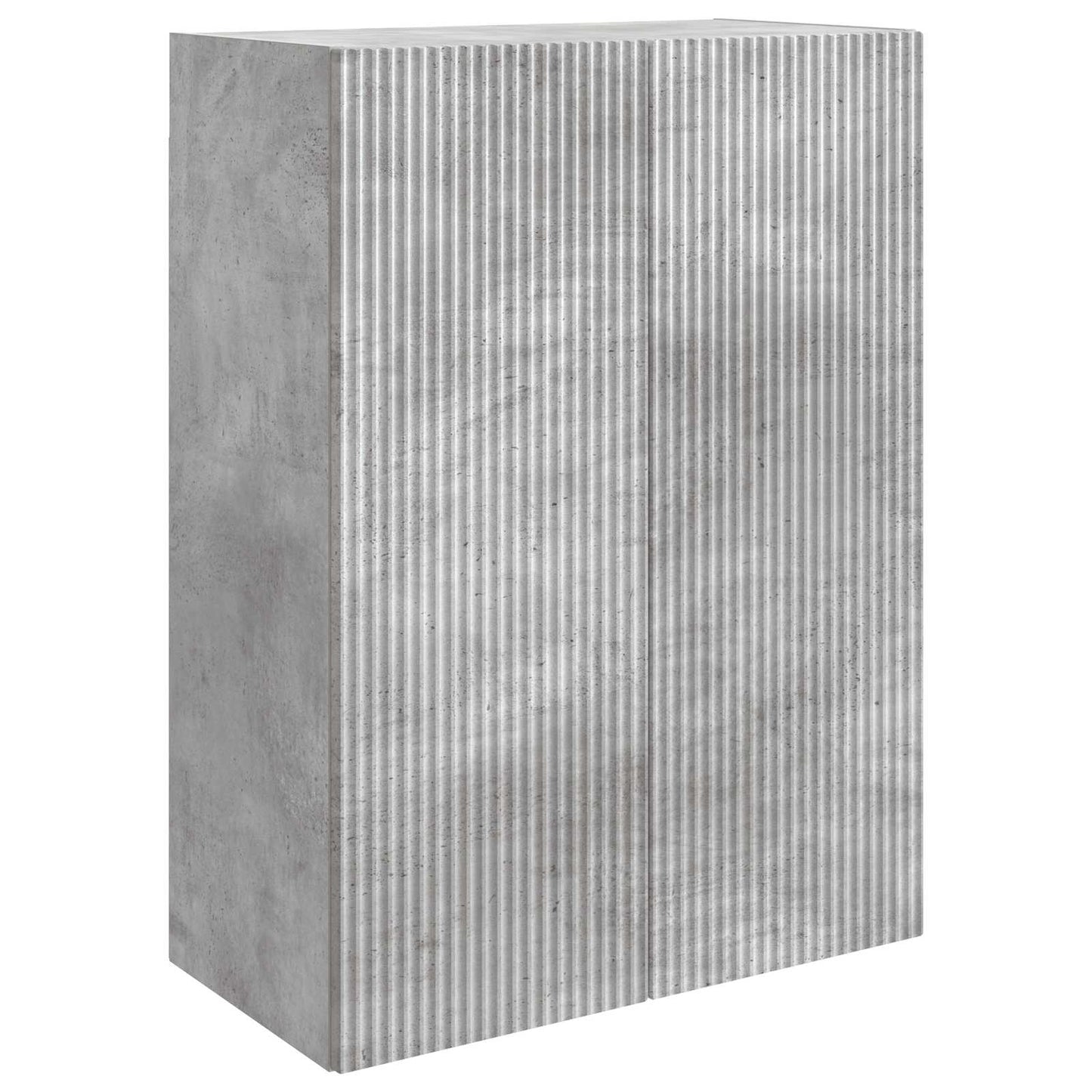 Wandkast Betongrijs 66 x 34,5 x 90 cm Bewerkt hout is nu te koop bij PeponiXL, paradijselijk wonen!