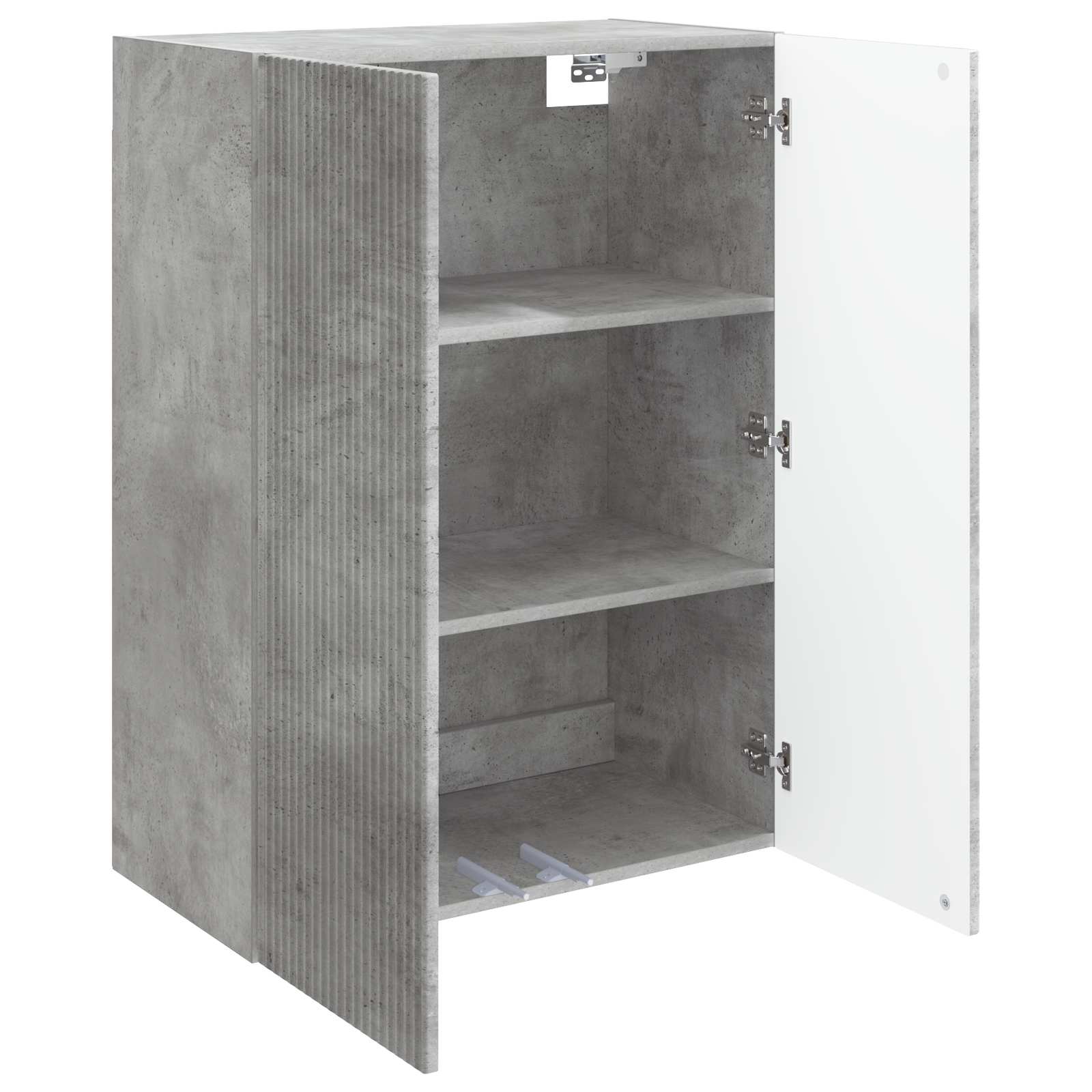 Wandkast Betongrijs 66 x 34,5 x 90 cm Bewerkt hout is nu te koop bij PeponiXL, paradijselijk wonen!