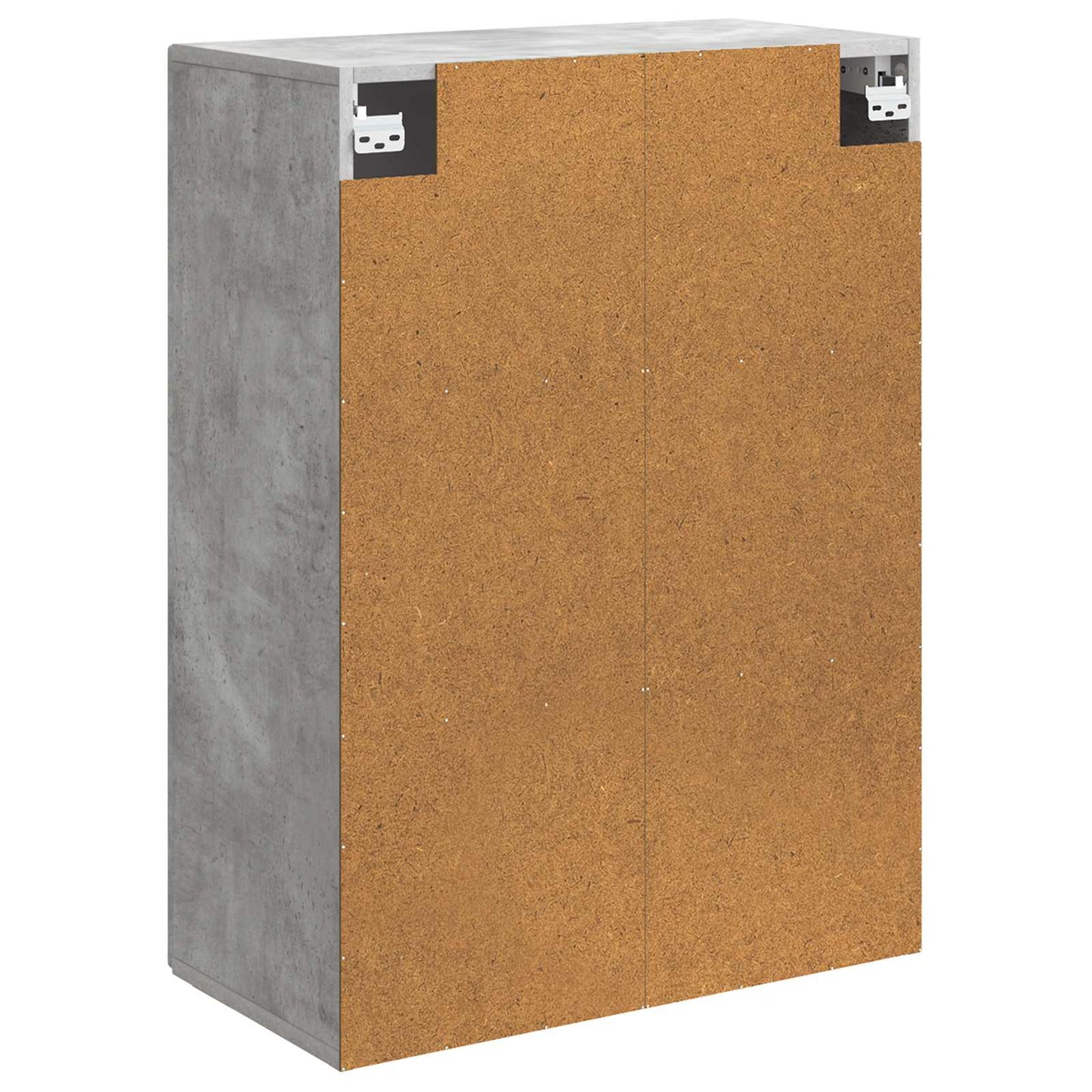 Wandkast Betongrijs 66 x 34,5 x 90 cm Bewerkt hout is nu te koop bij PeponiXL, paradijselijk wonen!