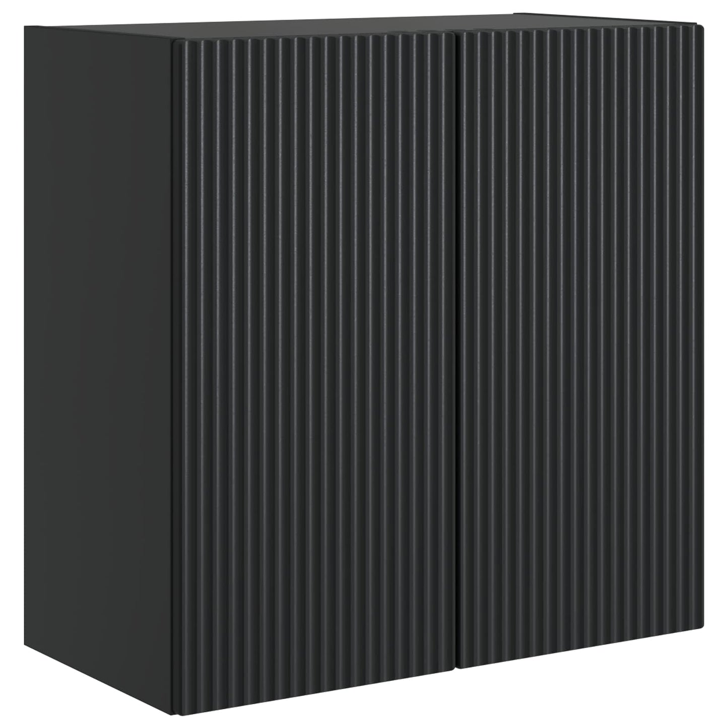 Wandkast Zwart 59 x 31 x 60 cm Bewerkt hout is nu te koop bij PeponiXL, paradijselijk wonen!