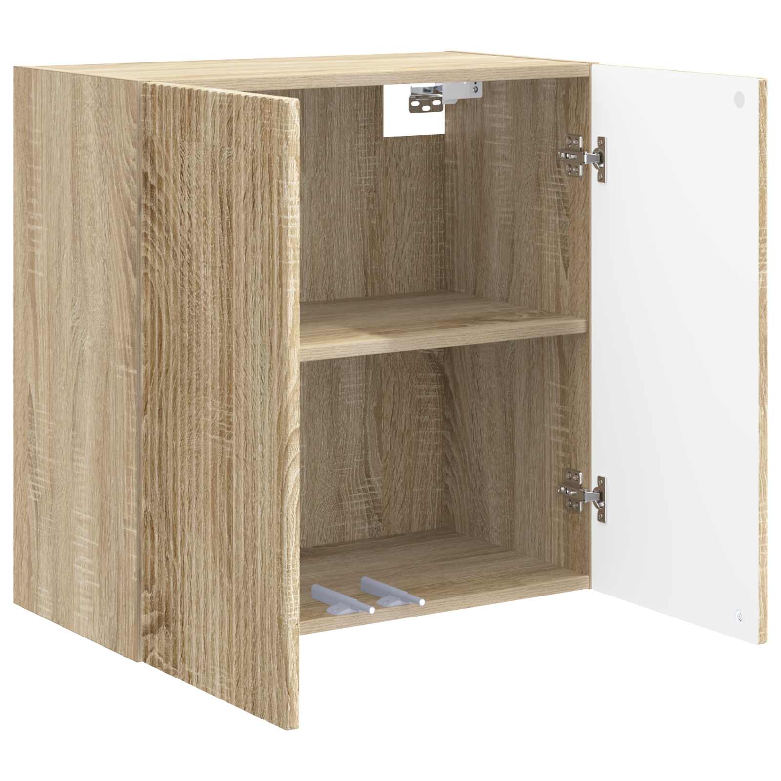 Wandkast Sonoma Eiken 59 x 31 x 60 cm Bewerkt hout is nu te koop bij PeponiXL, paradijselijk wonen!