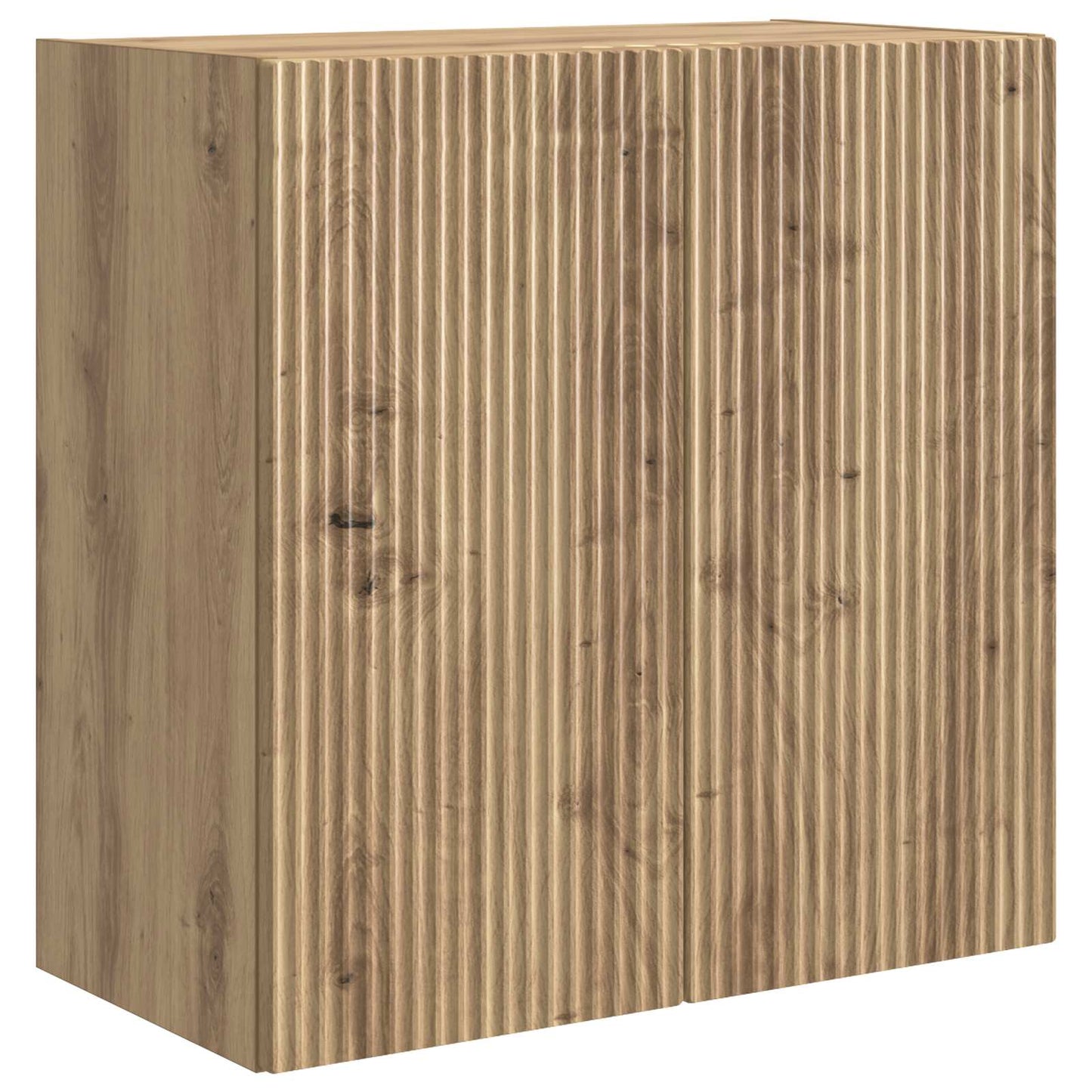 Wandkast 59 x 31 x 60 cm Bewerkt hout Artisanaal eiken