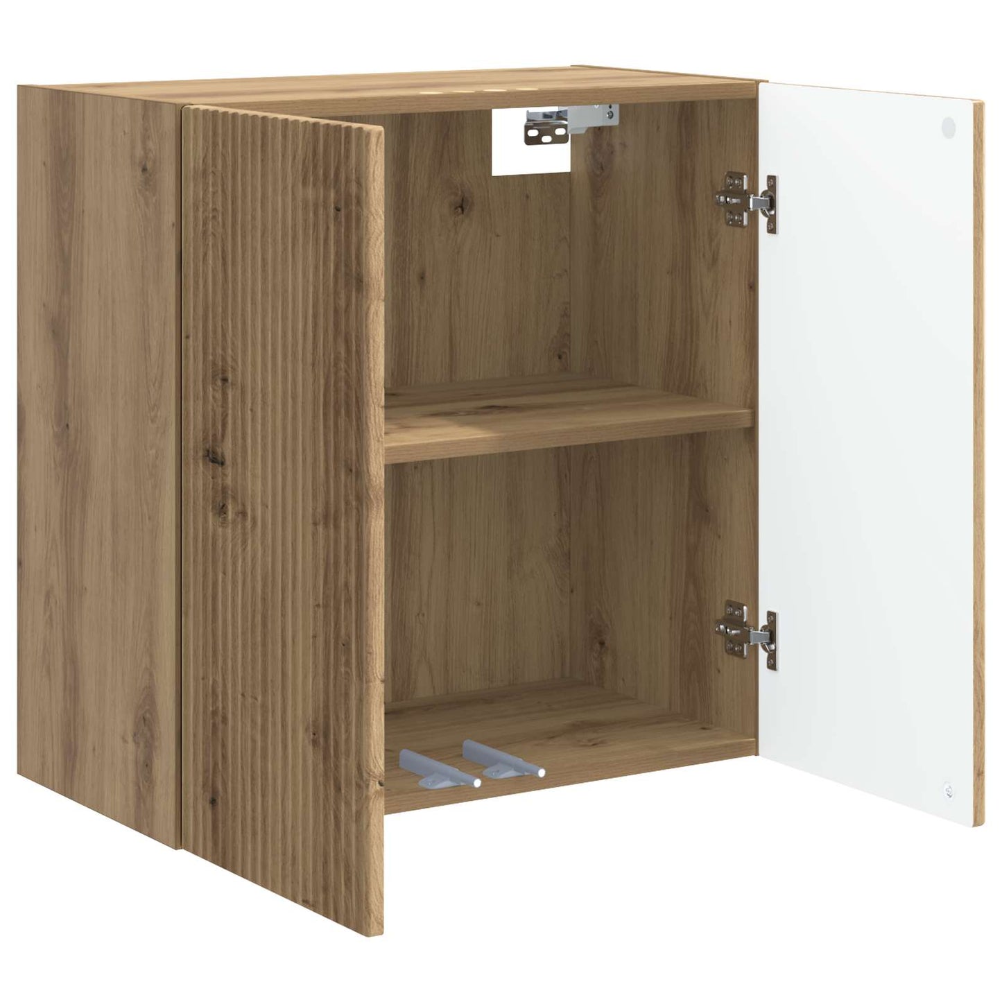 Wandkast 59 x 31 x 60 cm Bewerkt hout Artisanaal eiken