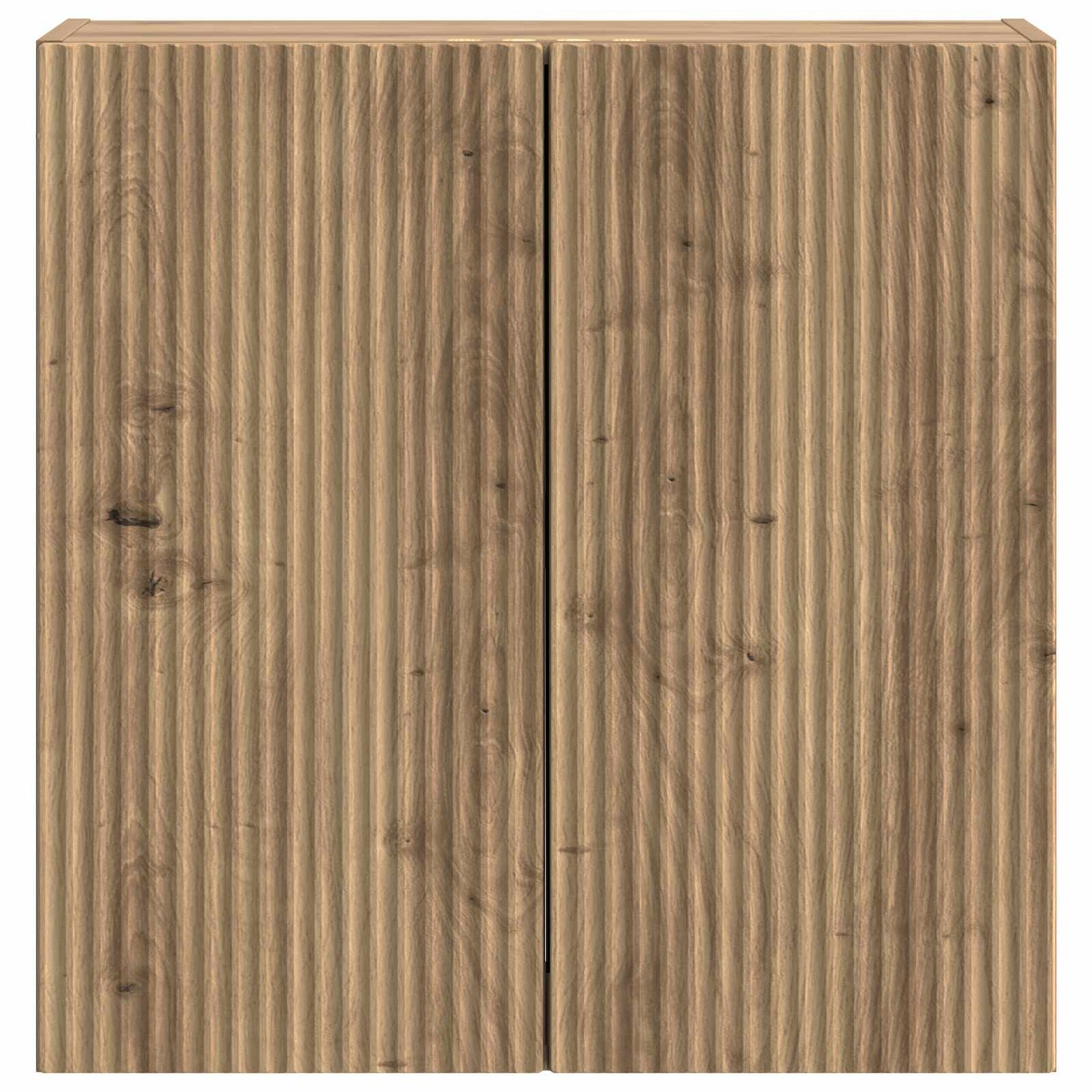 Wandkast 59 x 31 x 60 cm Bewerkt hout Artisanaal eiken