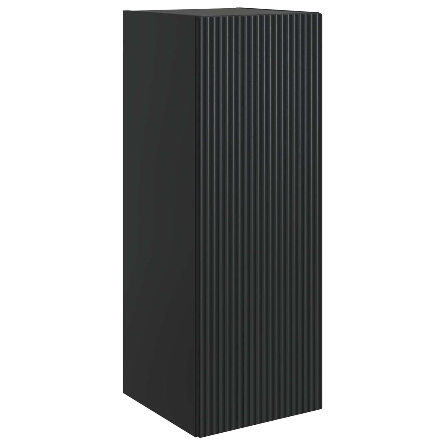 Wandkast Zwart 33 x 34,5 x 90 cm Bewerkt hout is nu te koop bij PeponiXL, paradijselijk wonen!