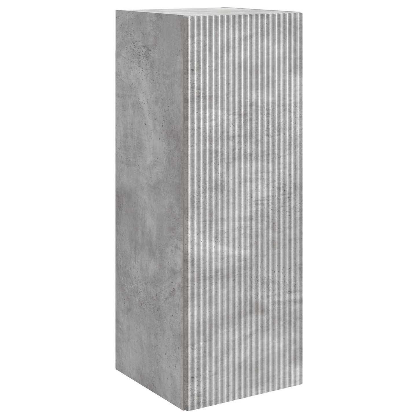 Wandkast Betongrijs 33 x 34,5 x 90 cm Bewerkt hout is nu te koop bij PeponiXL, paradijselijk wonen!