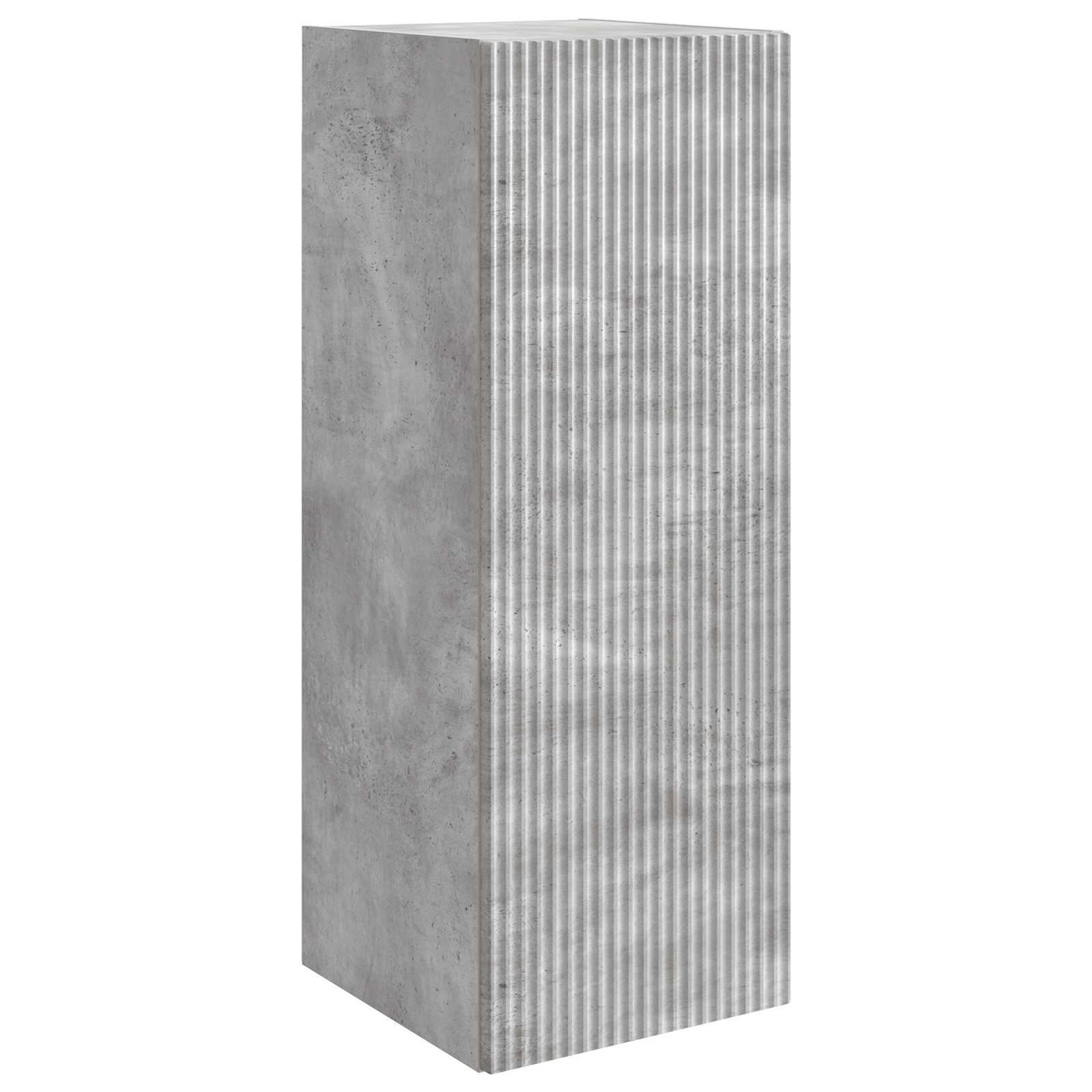 Wandkast Betongrijs 33 x 34,5 x 90 cm Bewerkt hout is nu te koop bij PeponiXL, paradijselijk wonen!