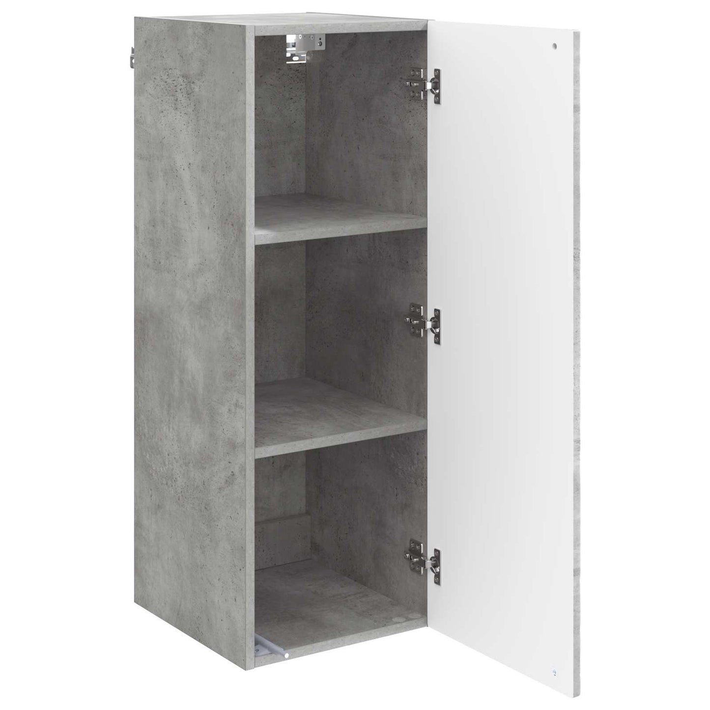 Wandkast Betongrijs 33 x 34,5 x 90 cm Bewerkt hout is nu te koop bij PeponiXL, paradijselijk wonen!