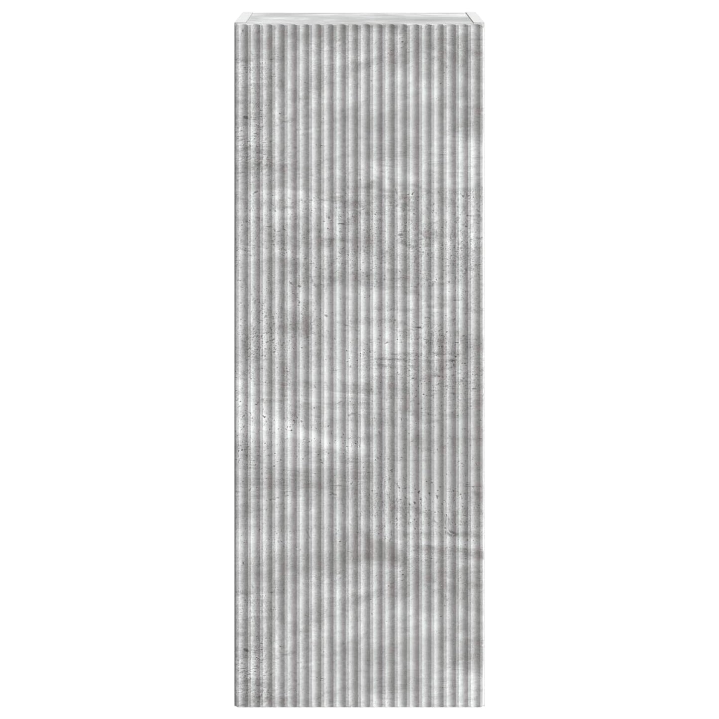 Wandkast Betongrijs 33 x 34,5 x 90 cm Bewerkt hout is nu te koop bij PeponiXL, paradijselijk wonen!