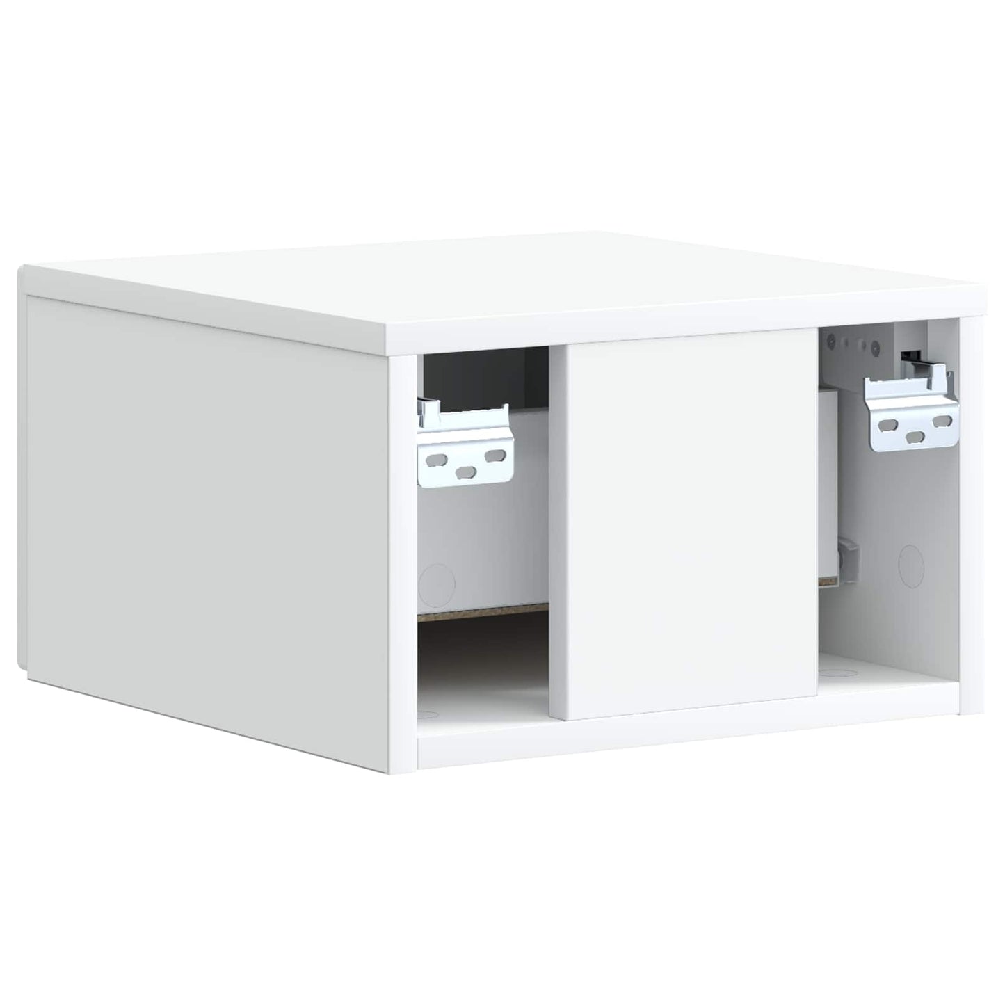 Wandbeugel Bedkast met lade Wit 33 x 34,5 x 20 cm Bewerkt hout is nu te koop bij PeponiXL, paradijselijk wonen!