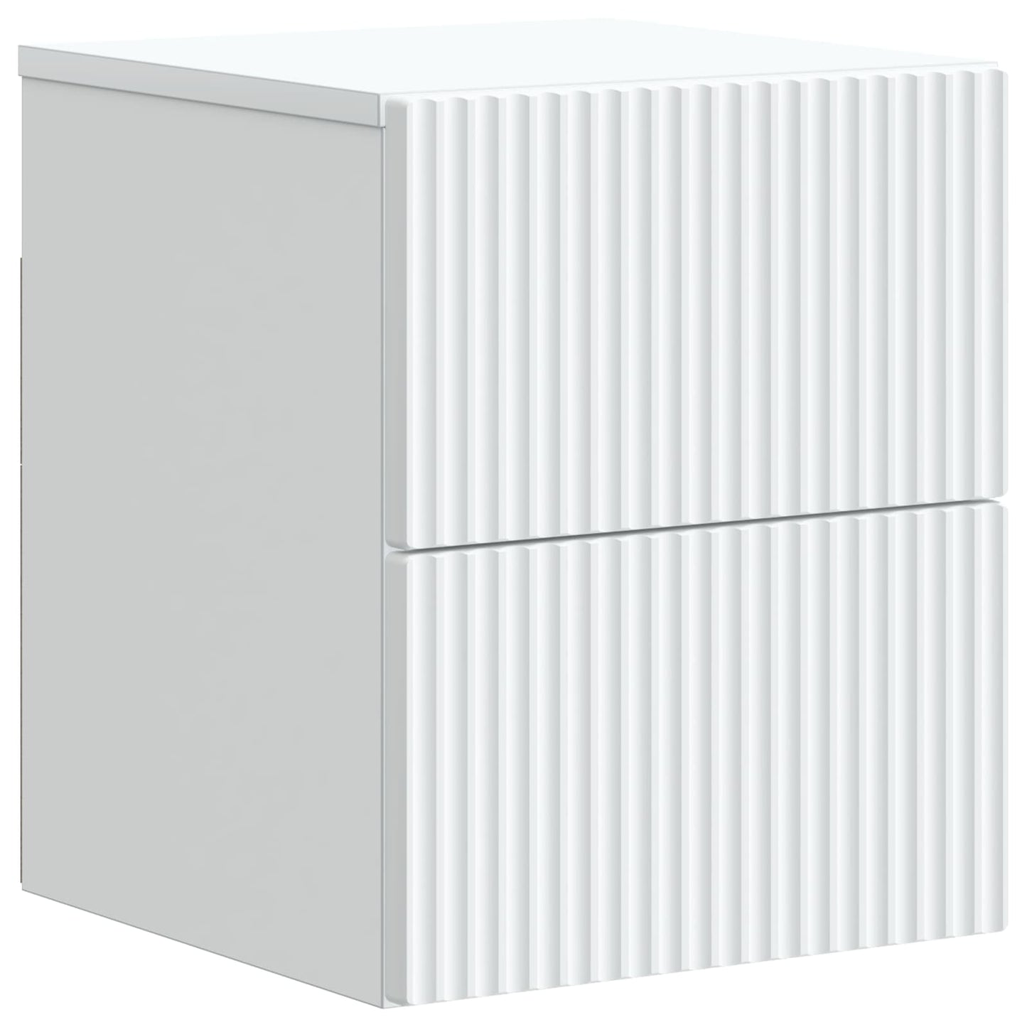Wandbeugel Bedkast met lade Wit 33 x 34,5 x 40 cm Bewerkt hout is nu te koop bij PeponiXL, paradijselijk wonen!