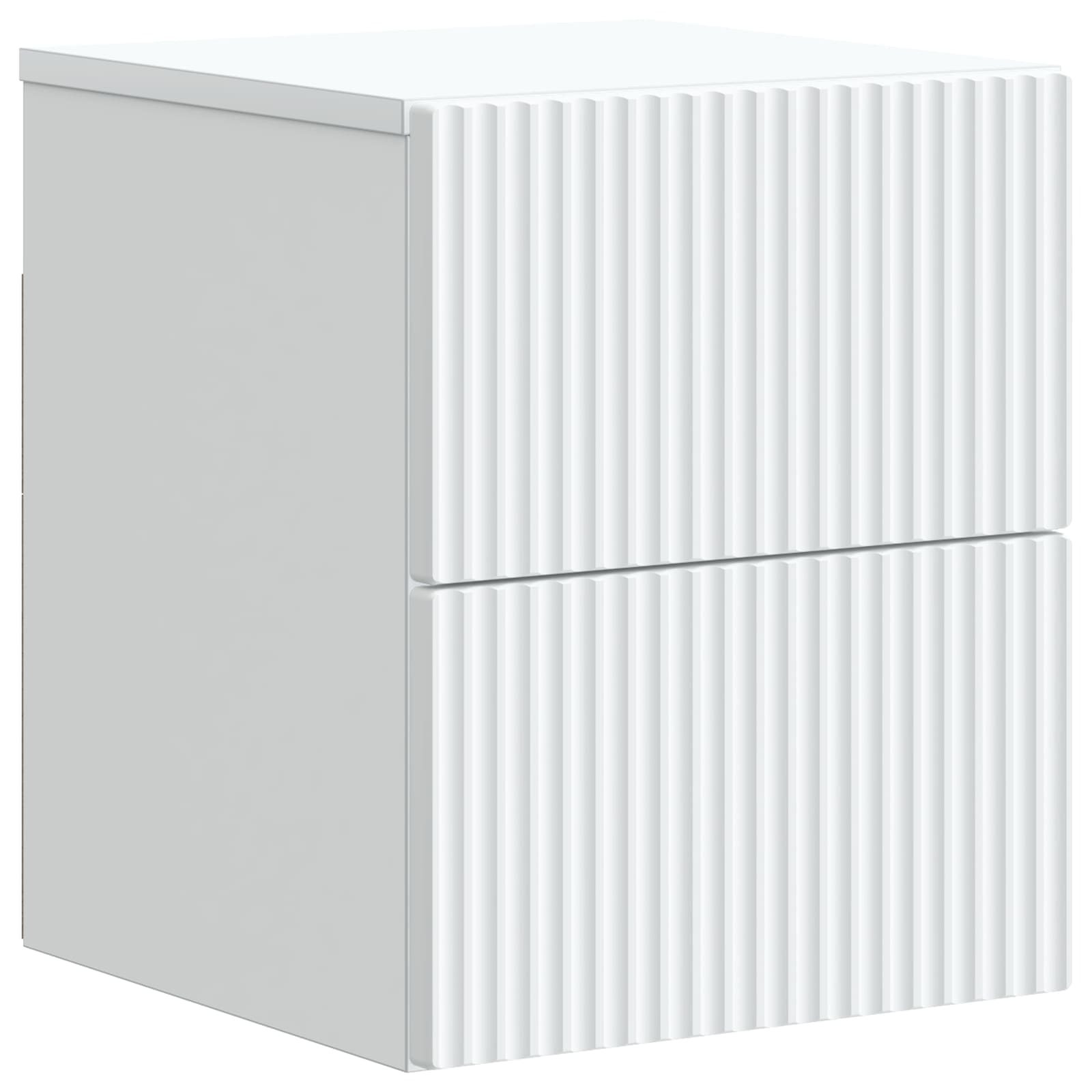 Wandbeugel Bedkast met lade Wit 33 x 34,5 x 40 cm Bewerkt hout is nu te koop bij PeponiXL, paradijselijk wonen!