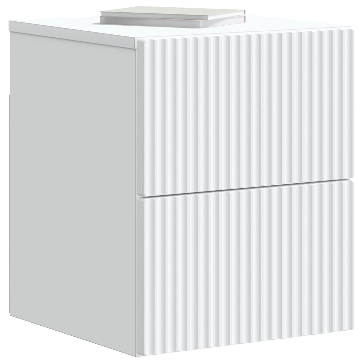 Wandbeugel Bedkast met lade Wit 33 x 34,5 x 40 cm Bewerkt hout is nu te koop bij PeponiXL, paradijselijk wonen!